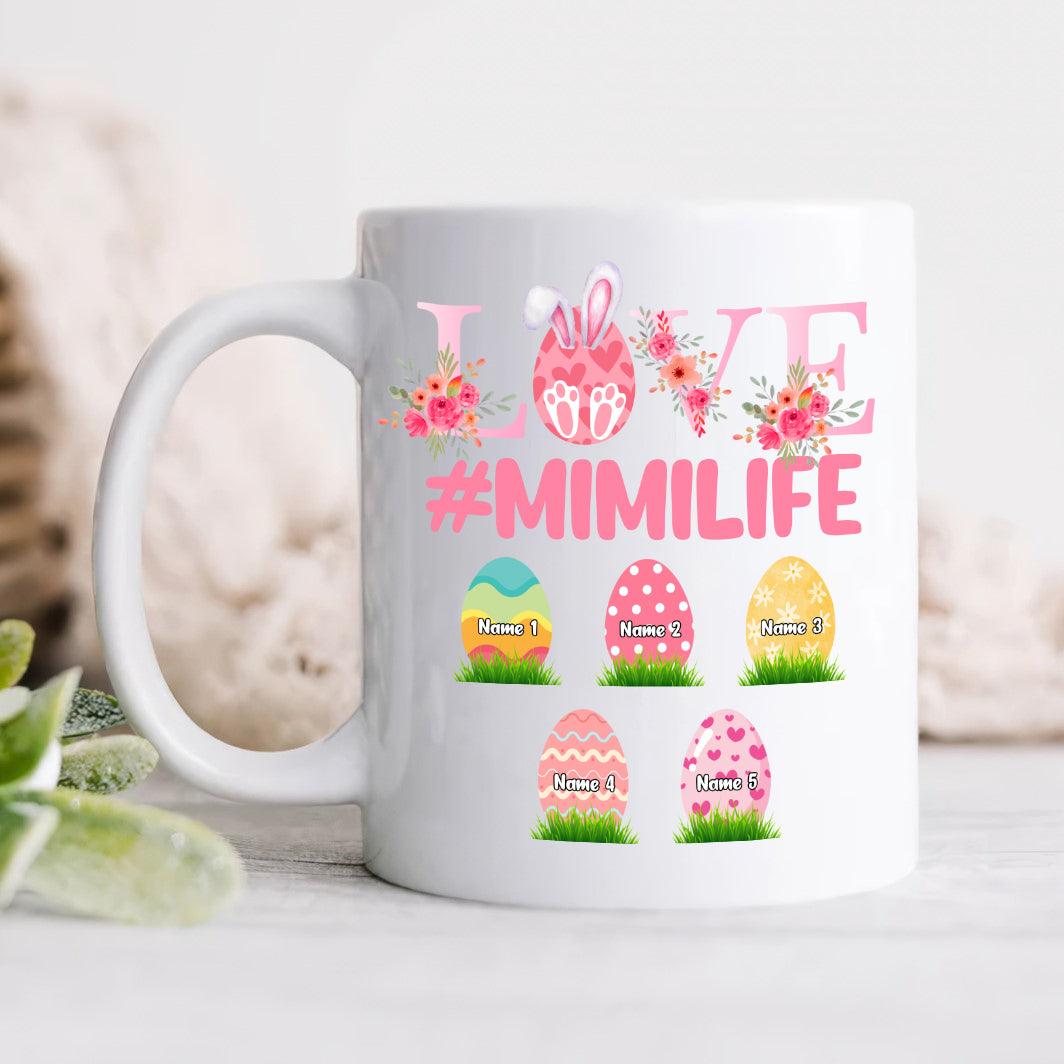 Personalized Love Grandma Easter Mug - Gift for Grandma/Nana/Mimi, Mom, Wife, Grandparent