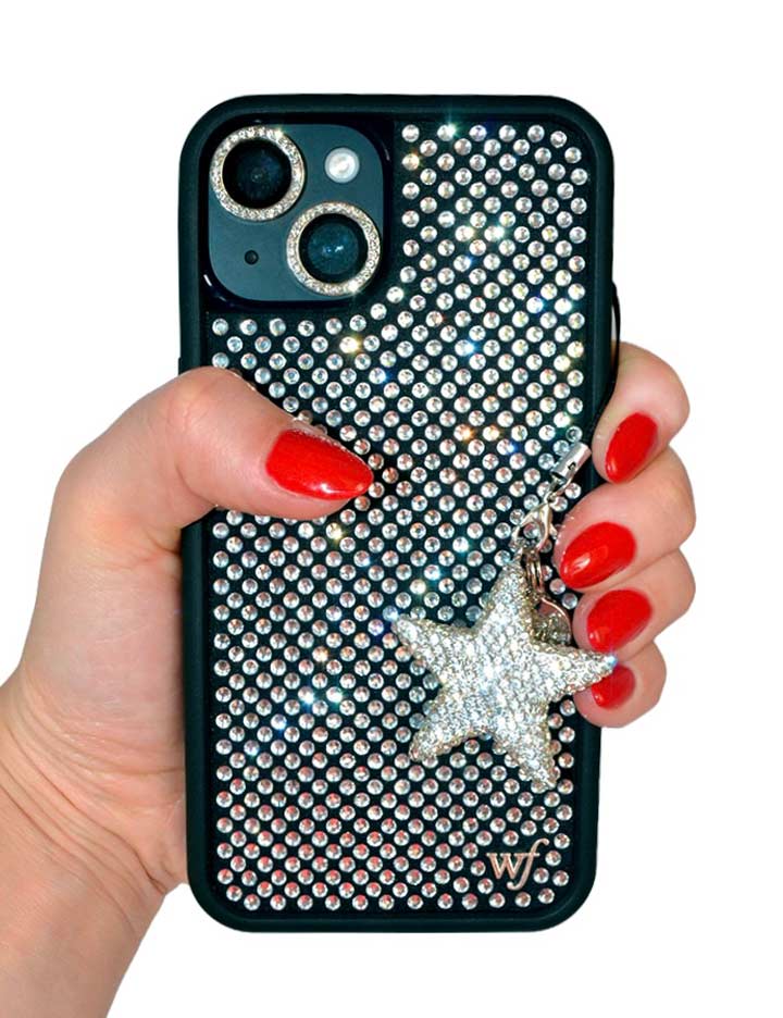 Rhinestone Star Charm | White