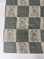 Organic Bamboo Blend Crib Sheet in Checkered Bears