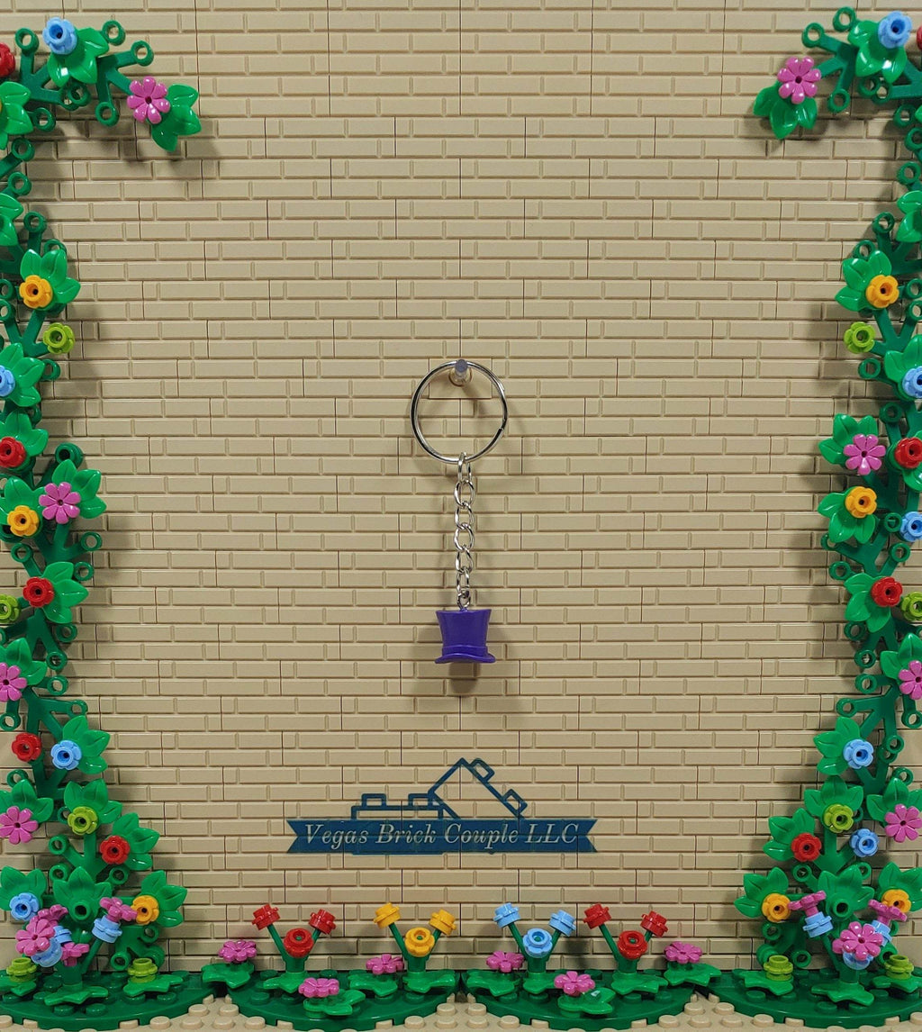 Lego® Purple Hat Key Chain