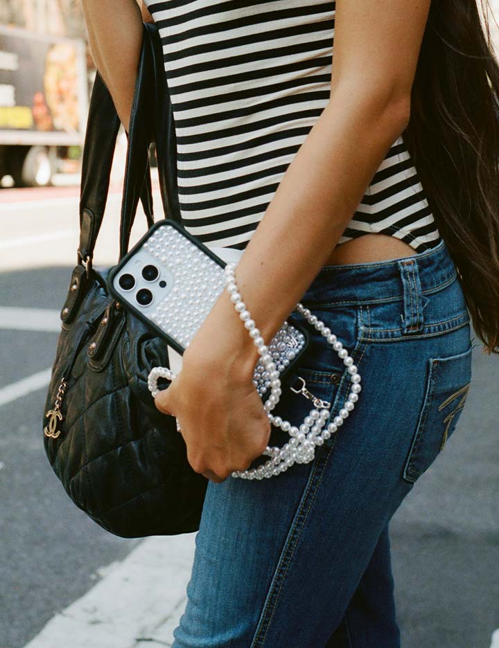 Pearl Crossbody | White