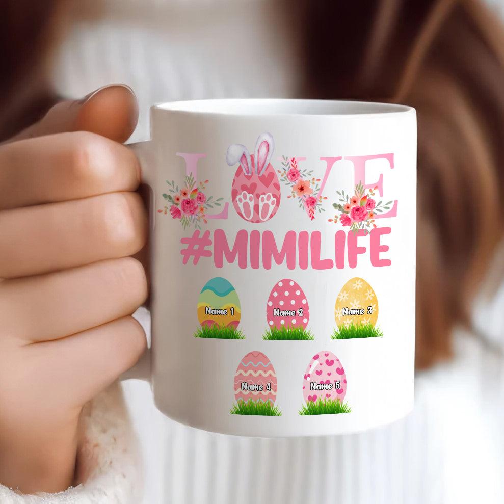 Personalized Love Grandma Easter Mug - Gift for Grandma/Nana/Mimi, Mom, Wife, Grandparent