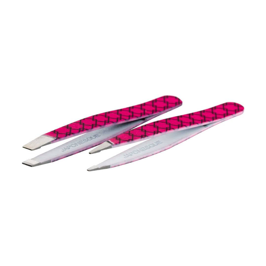 JAPONESQUE Slant & Point Tweezers Soft Touch