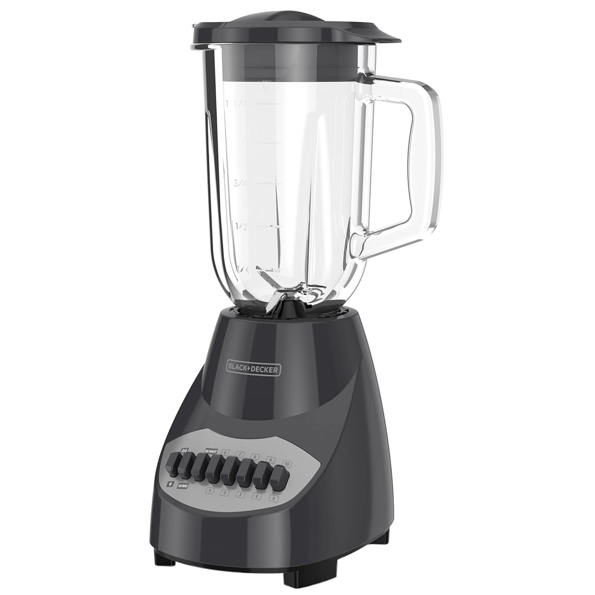 Black & Decker 10-Speed 700W 4-Blade Countertop Glass Jar Blender