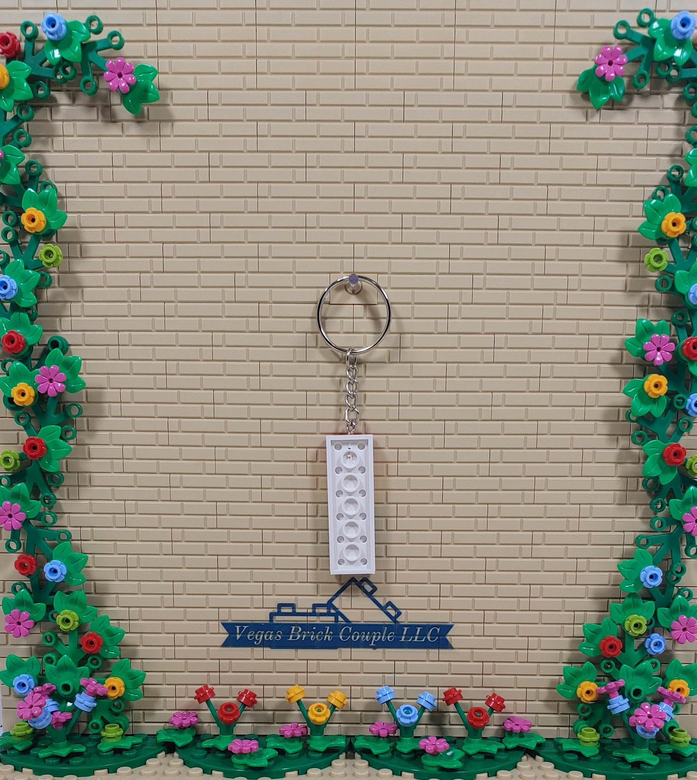 Lego® Plate Key Chain in Rainbow Colors