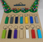 Lego® Brick 2x6 Keychains in Multiple Colors