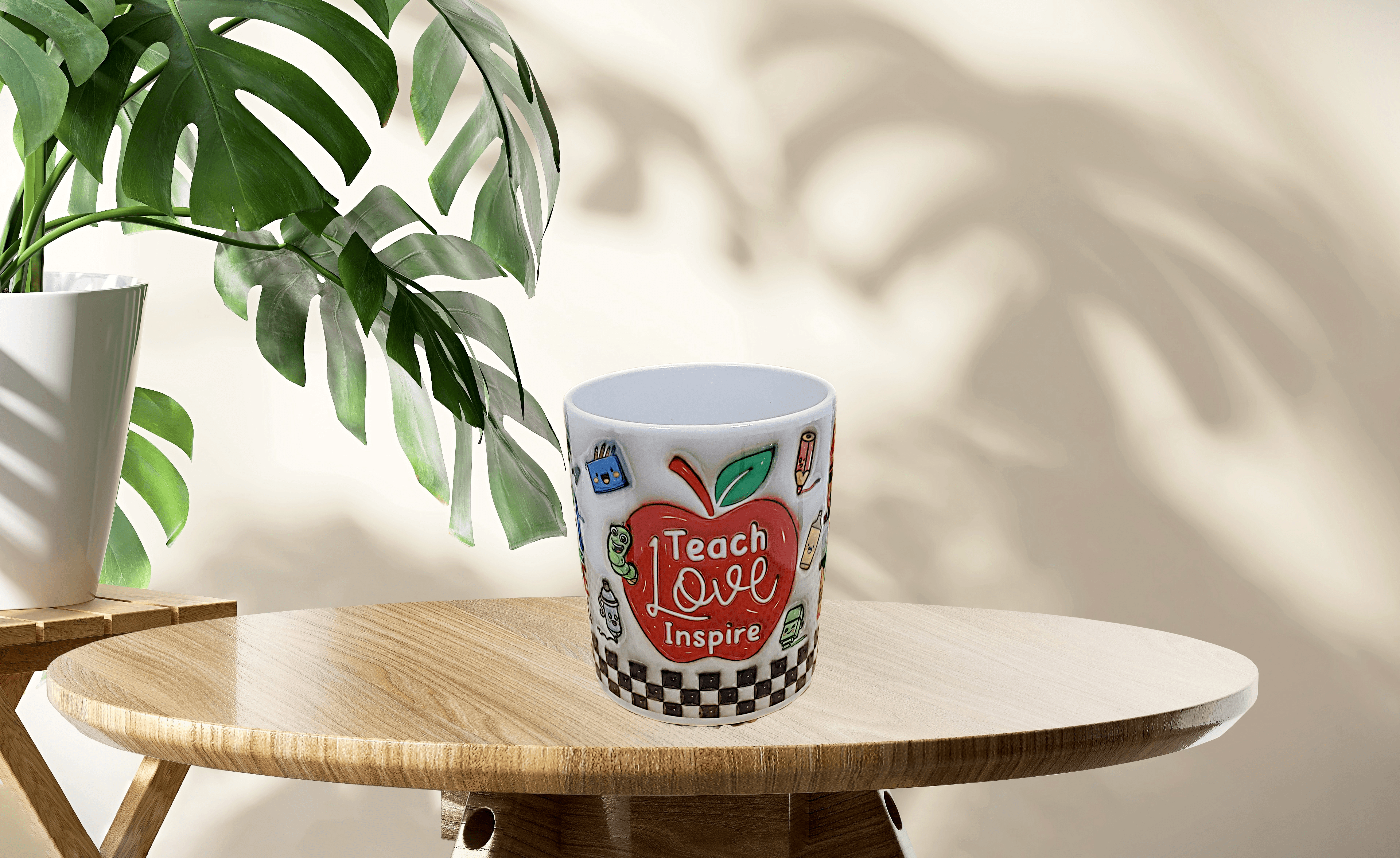 Inflated Teacher Themed Coffee Mug