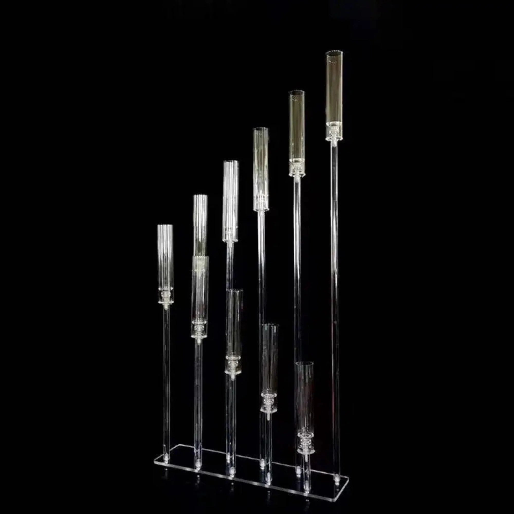 10-Arm Neat Acrylic 50" Tall Wedding Candelabra Centerpiece