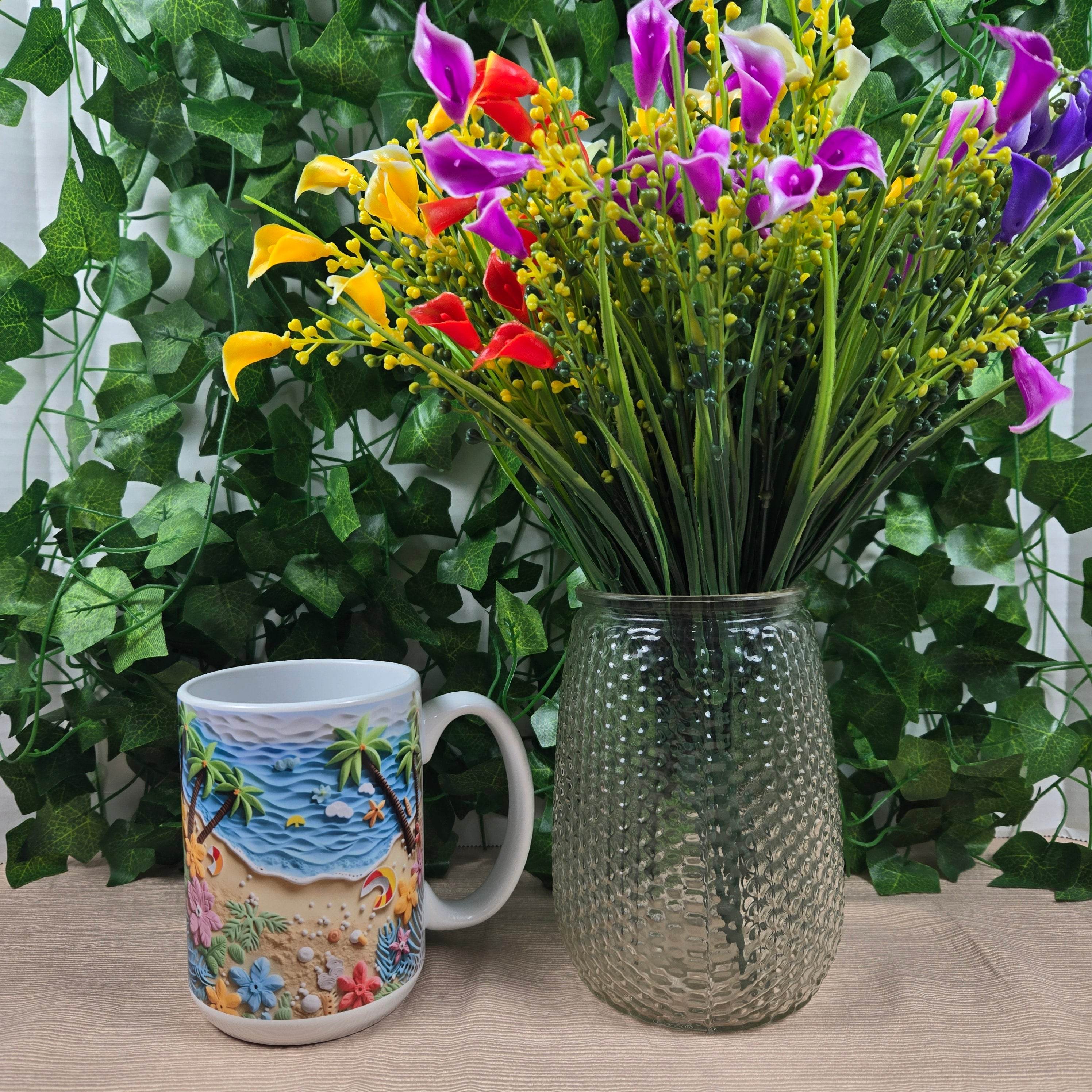 3D Beach Scene 11oz or 15oz Coffee Mug