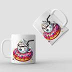 Hot Cocoa and Donut 11oz or 15oz Coffee Mug