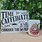 Hot Cocoa and Donut 11oz or 15oz Coffee Mug