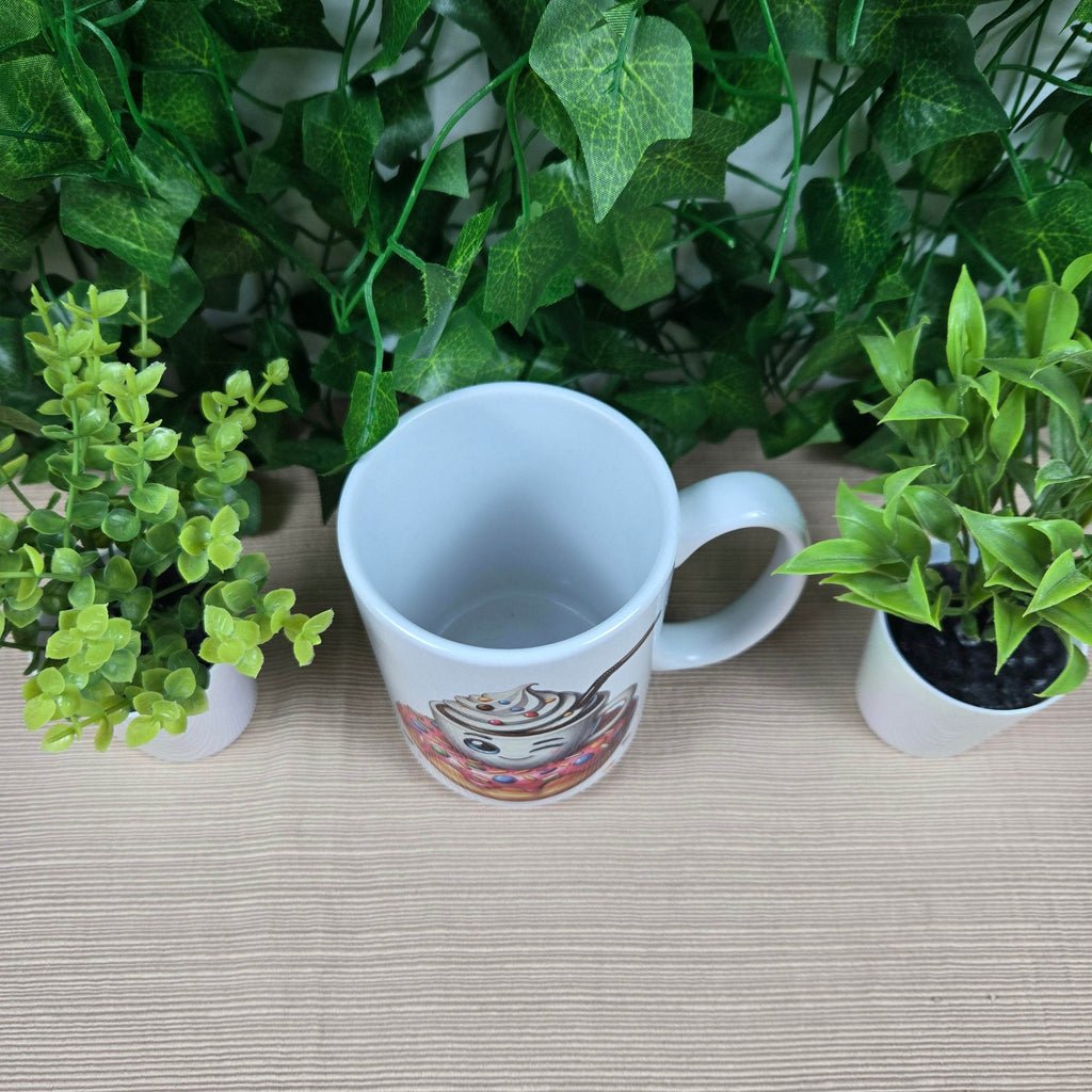 Hot Cocoa and Donut 11oz or 15oz Coffee Mug