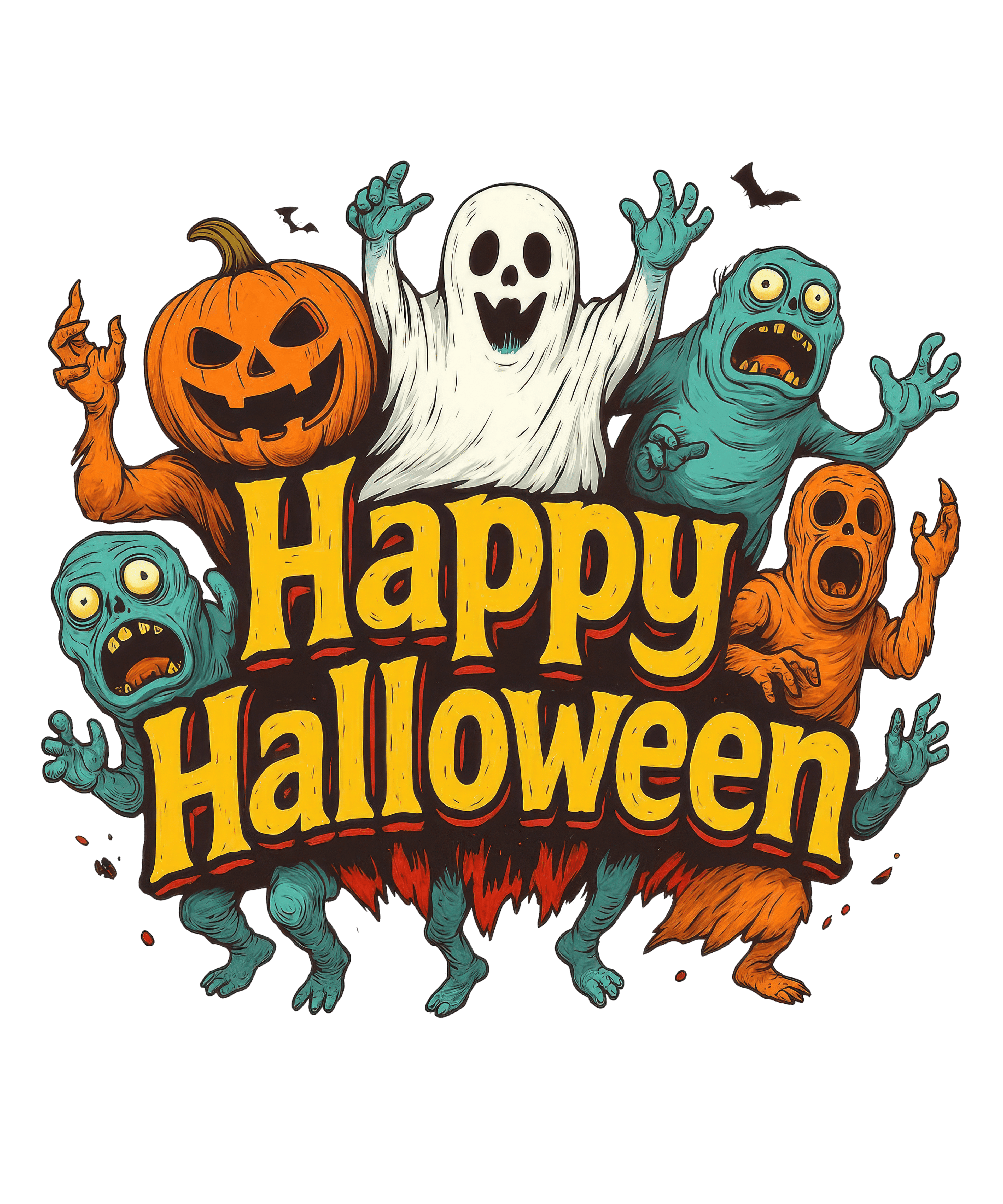 Halloween Signs Cute and Spooky (Multiple Designs and Sizes Available)