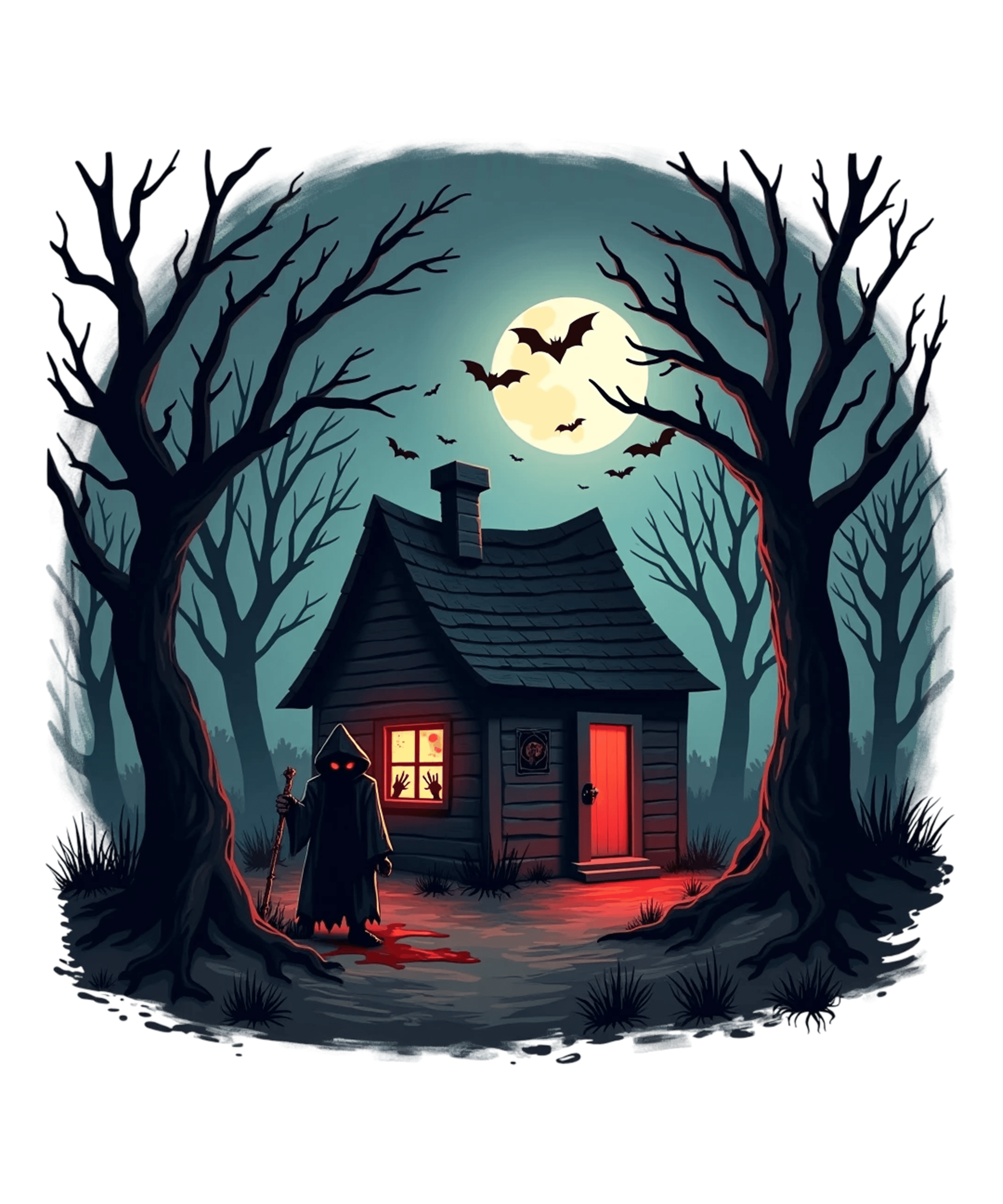 Ghoulishly Spooky Halloween Sign (Multiple Designs and Sizes Available)