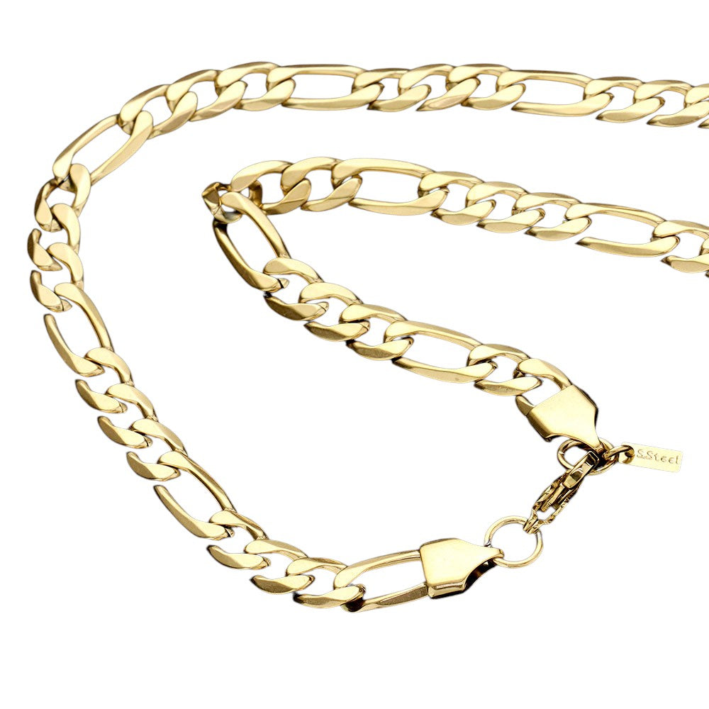16 INCH, 6mm Stainless Steel Metal Chain Necklace