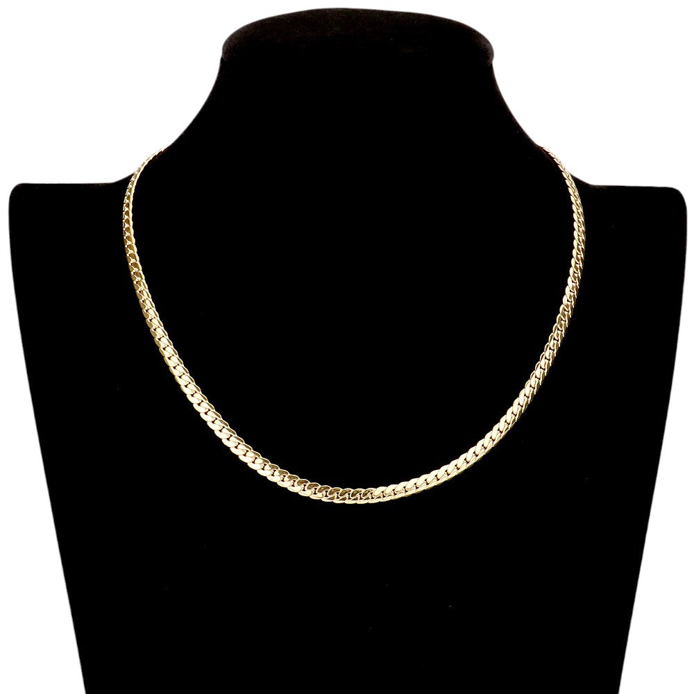 16 INCH, 5mm Stainless Steel Metal Chain Necklace