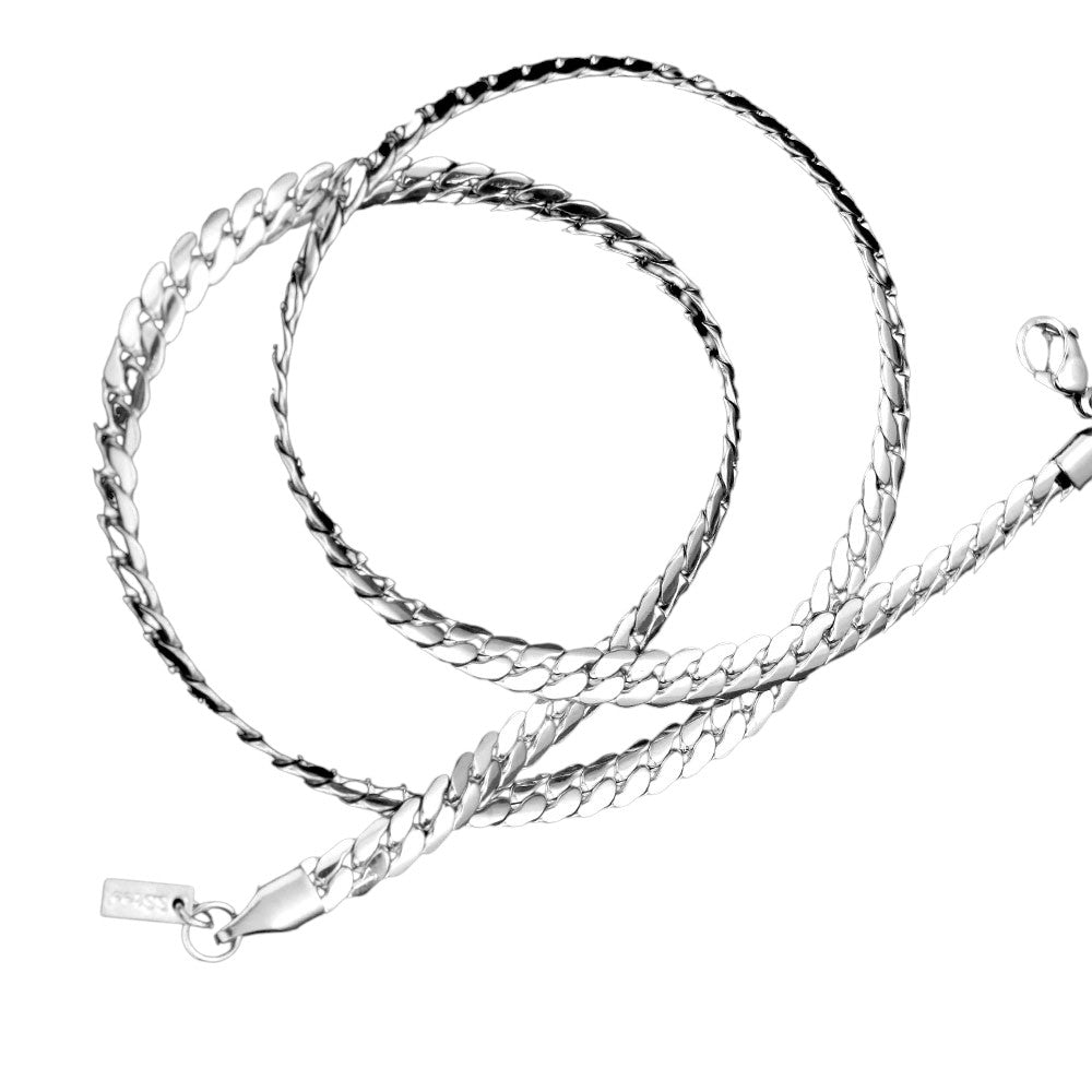 16 INCH, 5mm Stainless Steel Metal Chain Necklace
