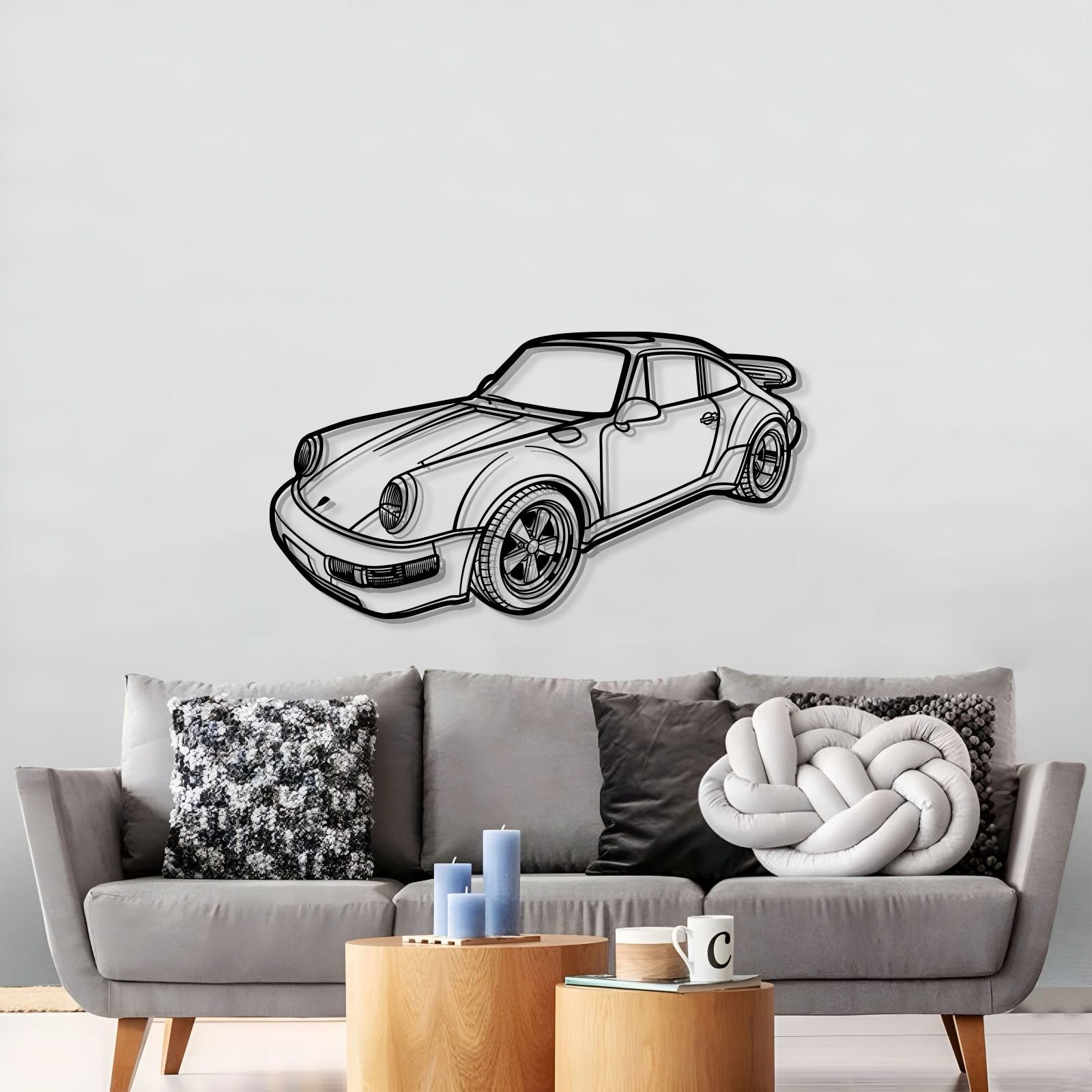 1978 911 SC Perspective Metal Car Wall Art - MT1287