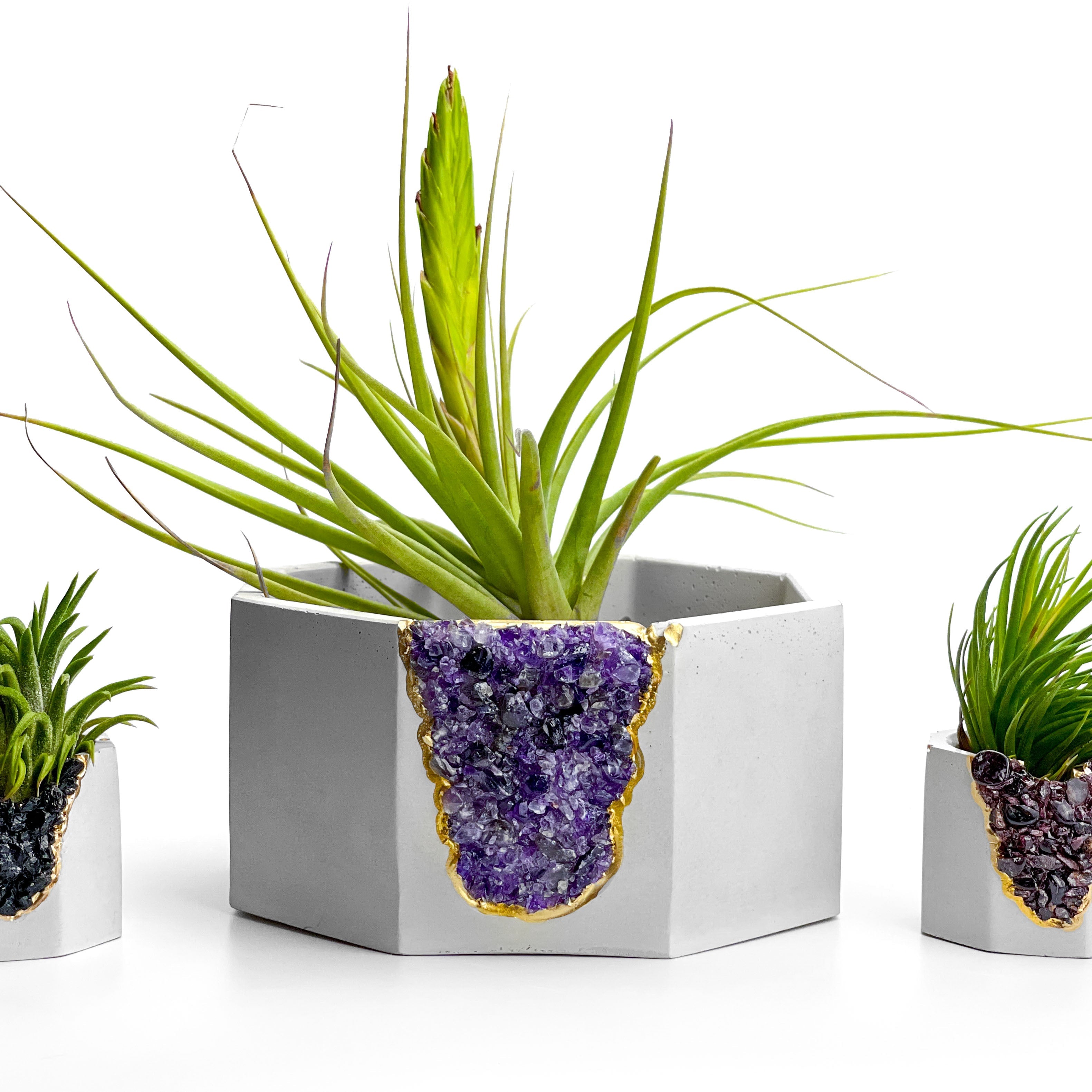 AMETHYST GEODE PLANTER