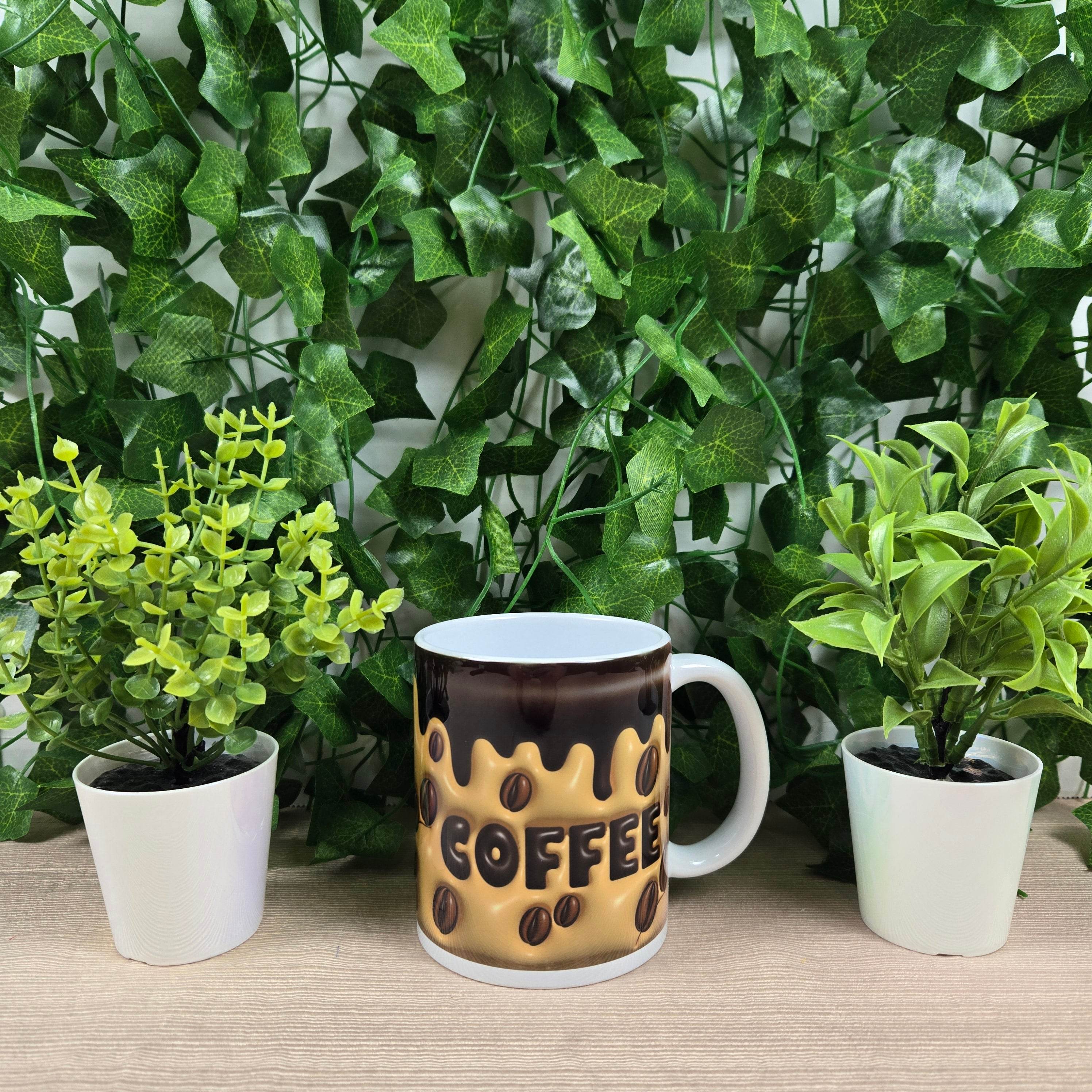 Inflated Coffee with Coffee Beans Mug