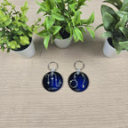 Zodiac Stars Constellation Round Key Chain (Multiple Designs Available)