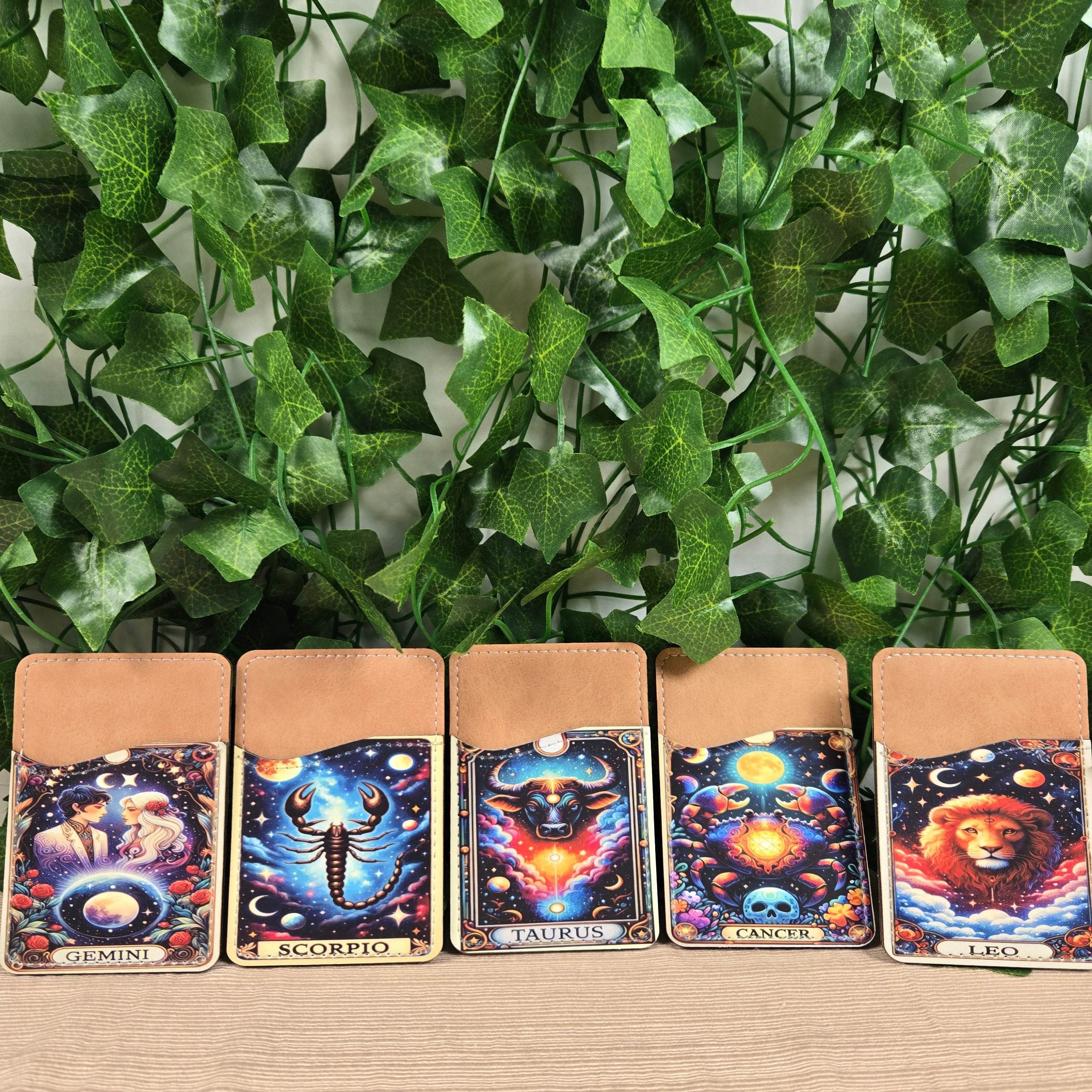 Tarot Zodiac Cell Phone Wallet (Multiple designs available)