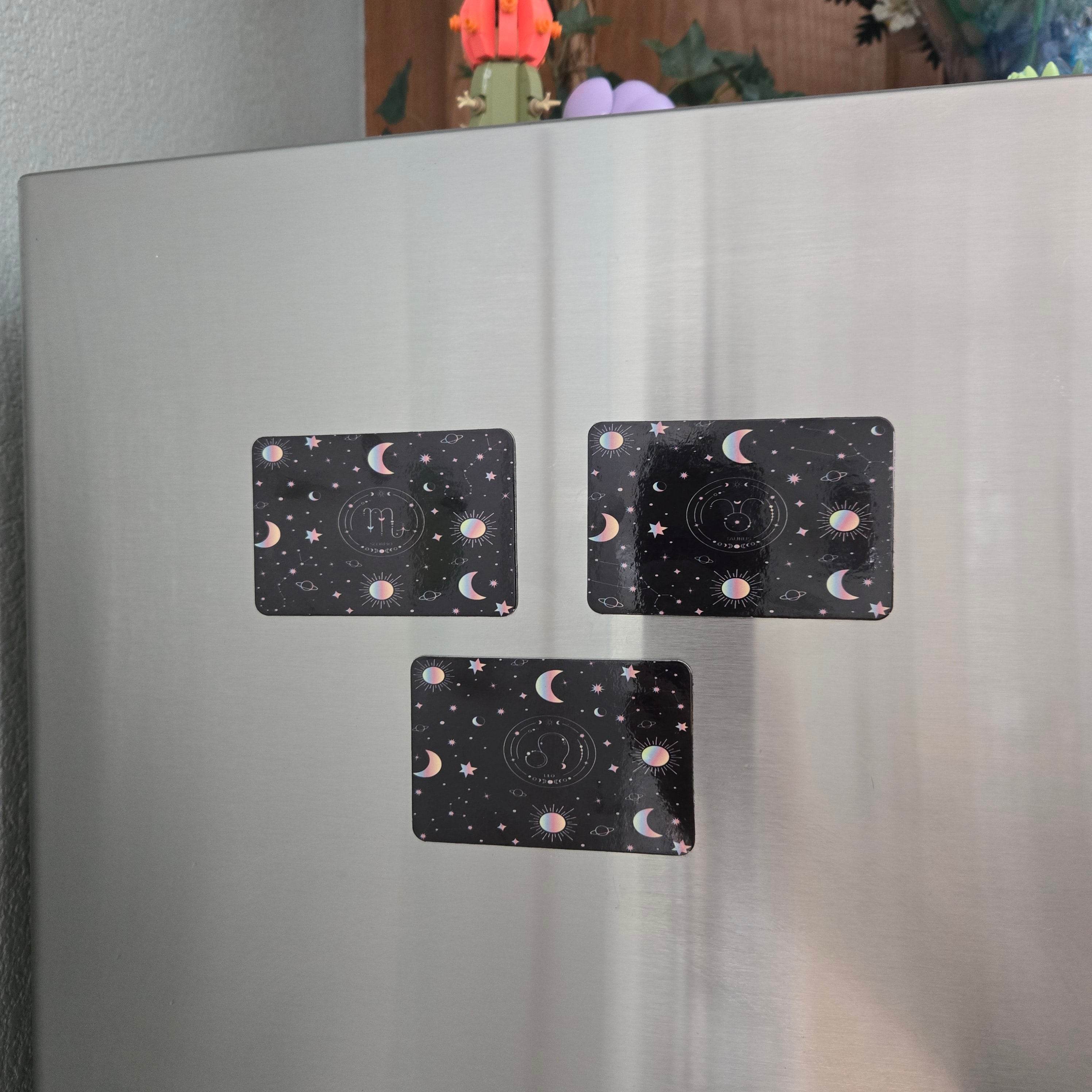 Zodiac Stars, Sun and Moon Refrigerator Magnet (Multiple Designs Available)