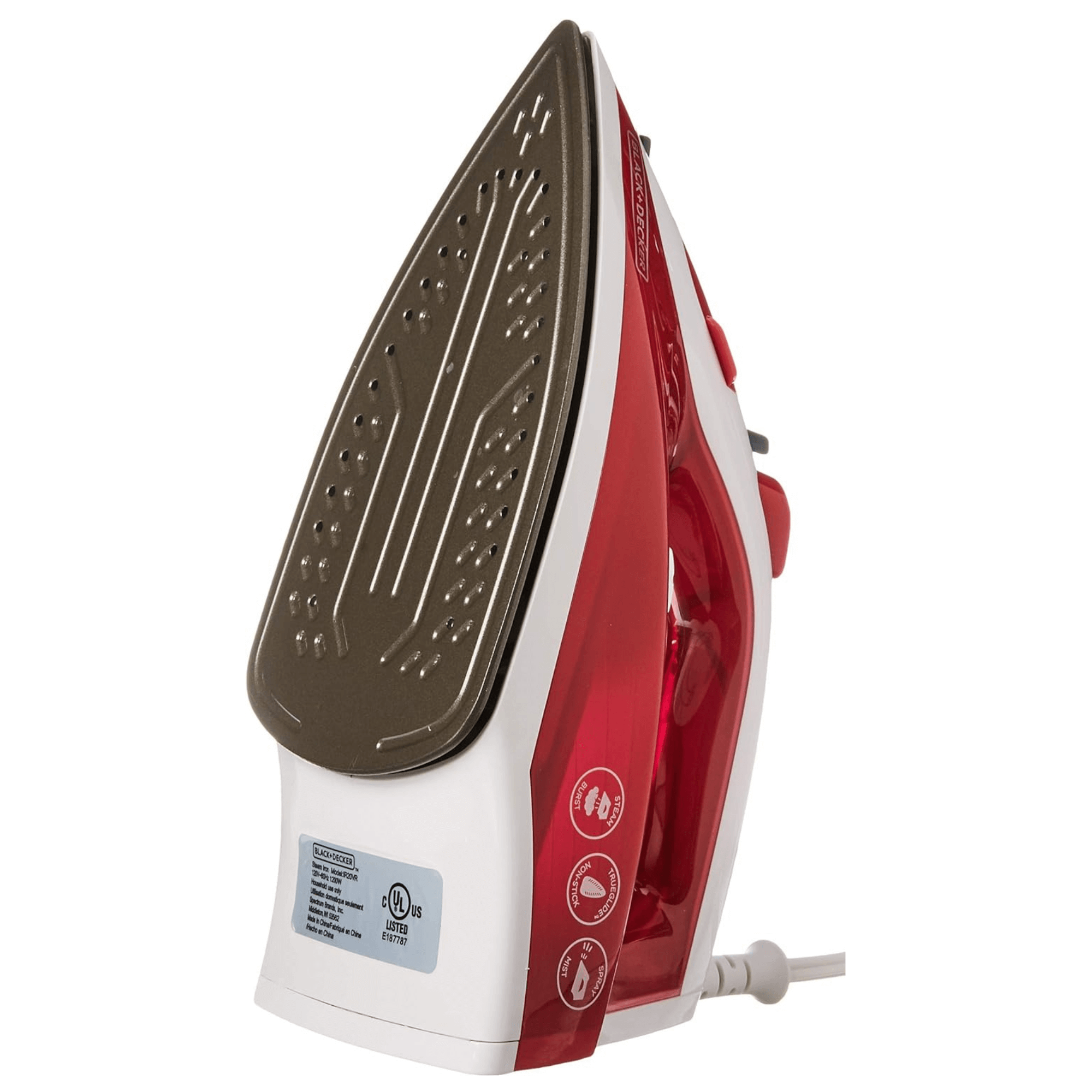 Black & Decker Variable Control Compact TrueGlide Premium Nonstick Iron - REFURBISHED
