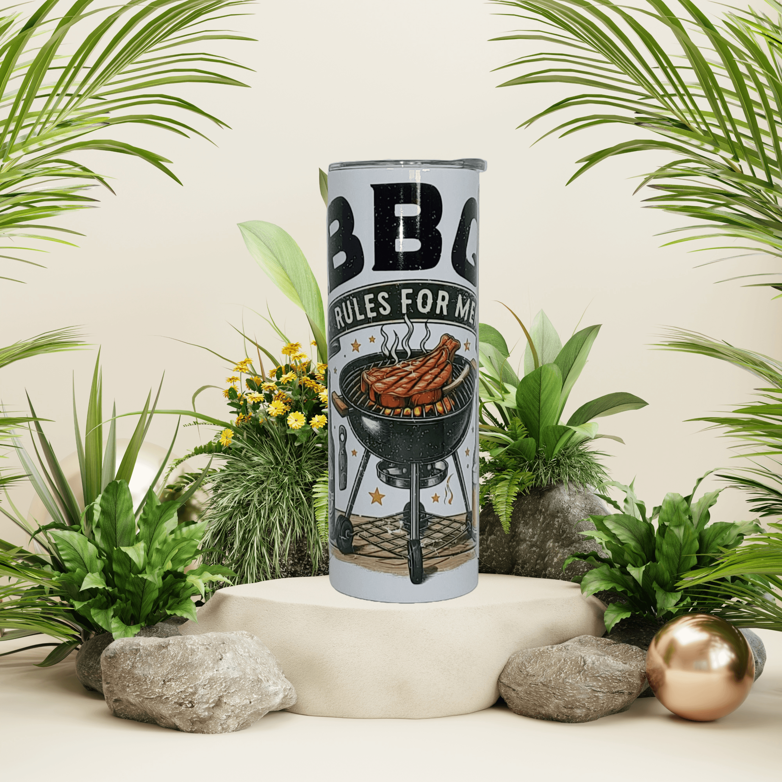 BBQ Rules For Men Tumbler