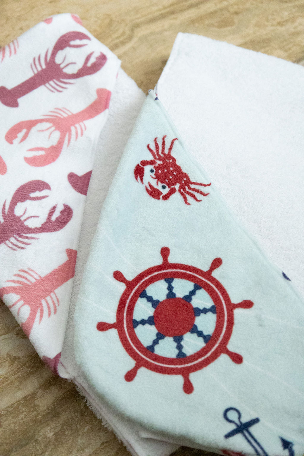 My Little Lobster Hooded Baby Towel