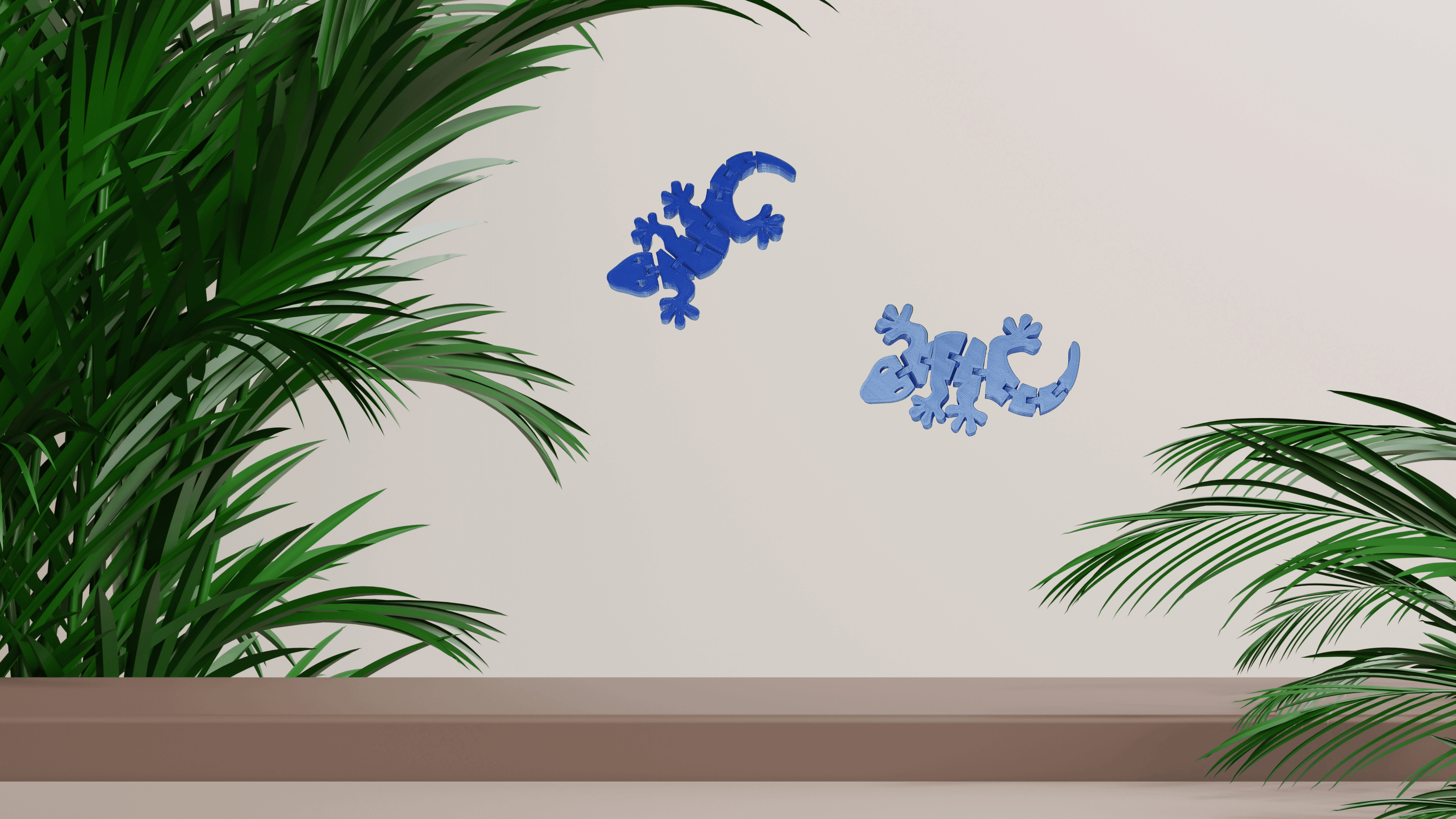 Cute Flexible 3D Printed Gecko, Multiple Color Options Available