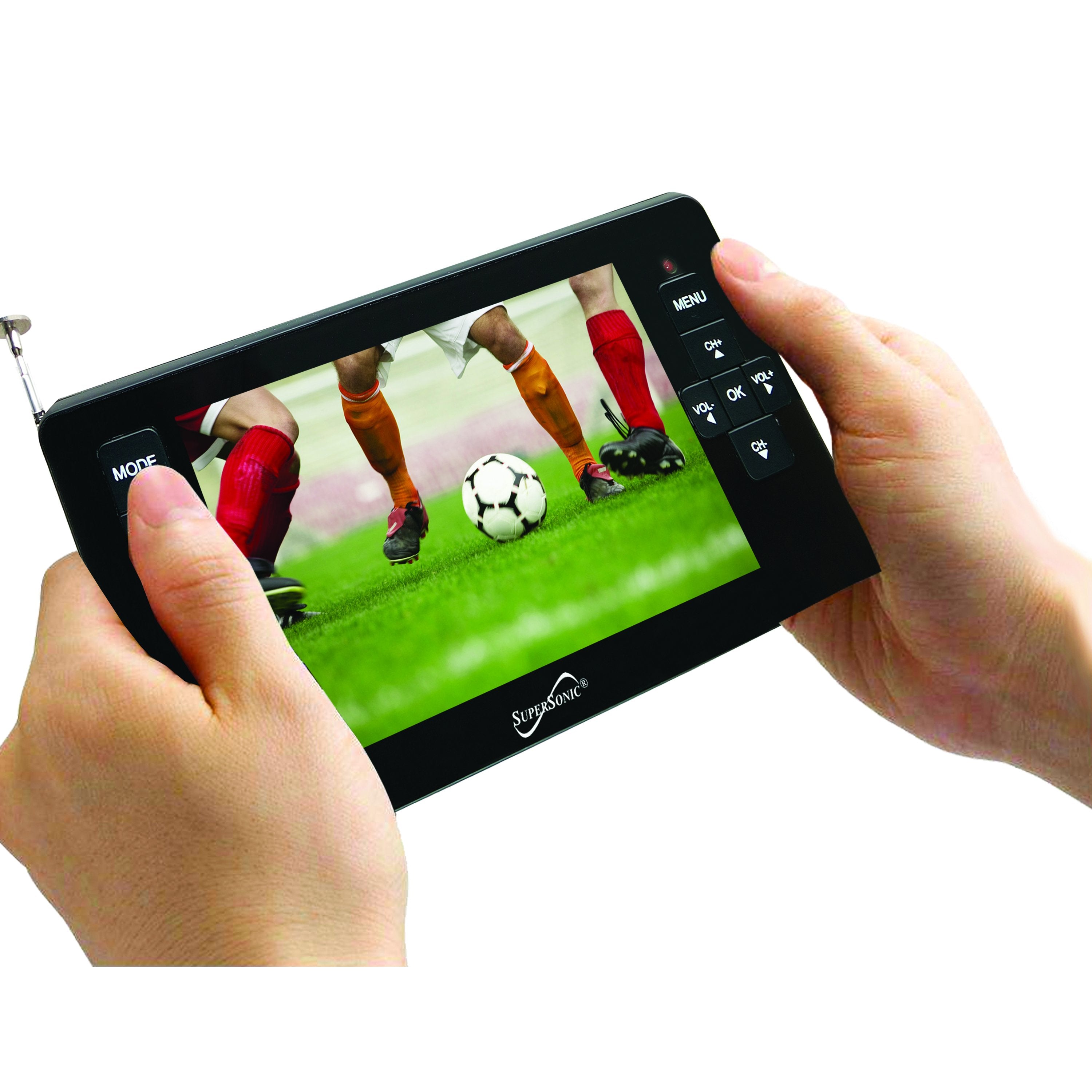 Supersonic 4.3" Portable Digital LCD TV with USB & SD Inputs, 12 Volt ACDC Compatible (SC-143)