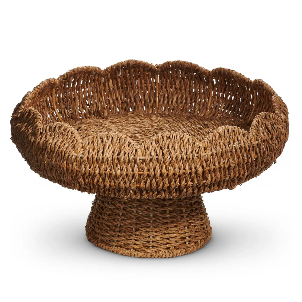 16" NATURAL SCALLOPED PEDESTAL