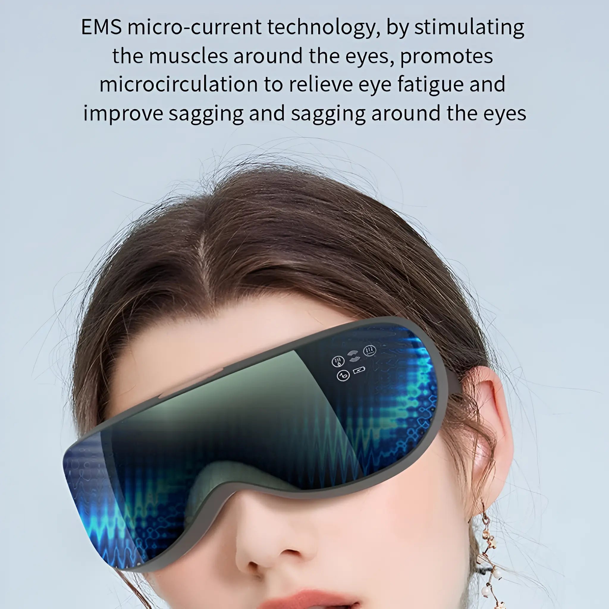 Electric Vibration Eye Massager Pulse Steam Eyeglasses