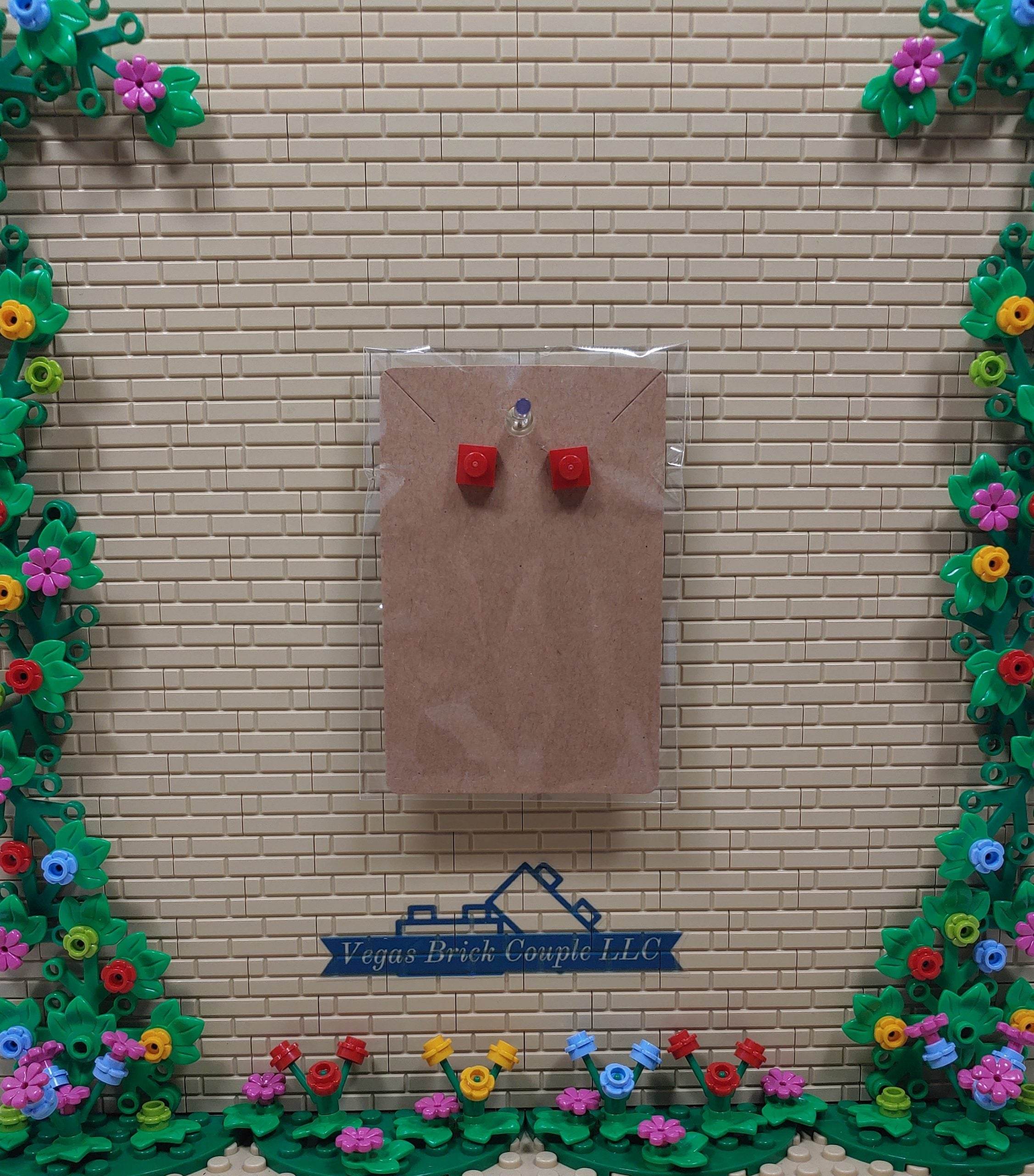 Lego® 1x1 Plate Stud Earrings Multiple Colors Available