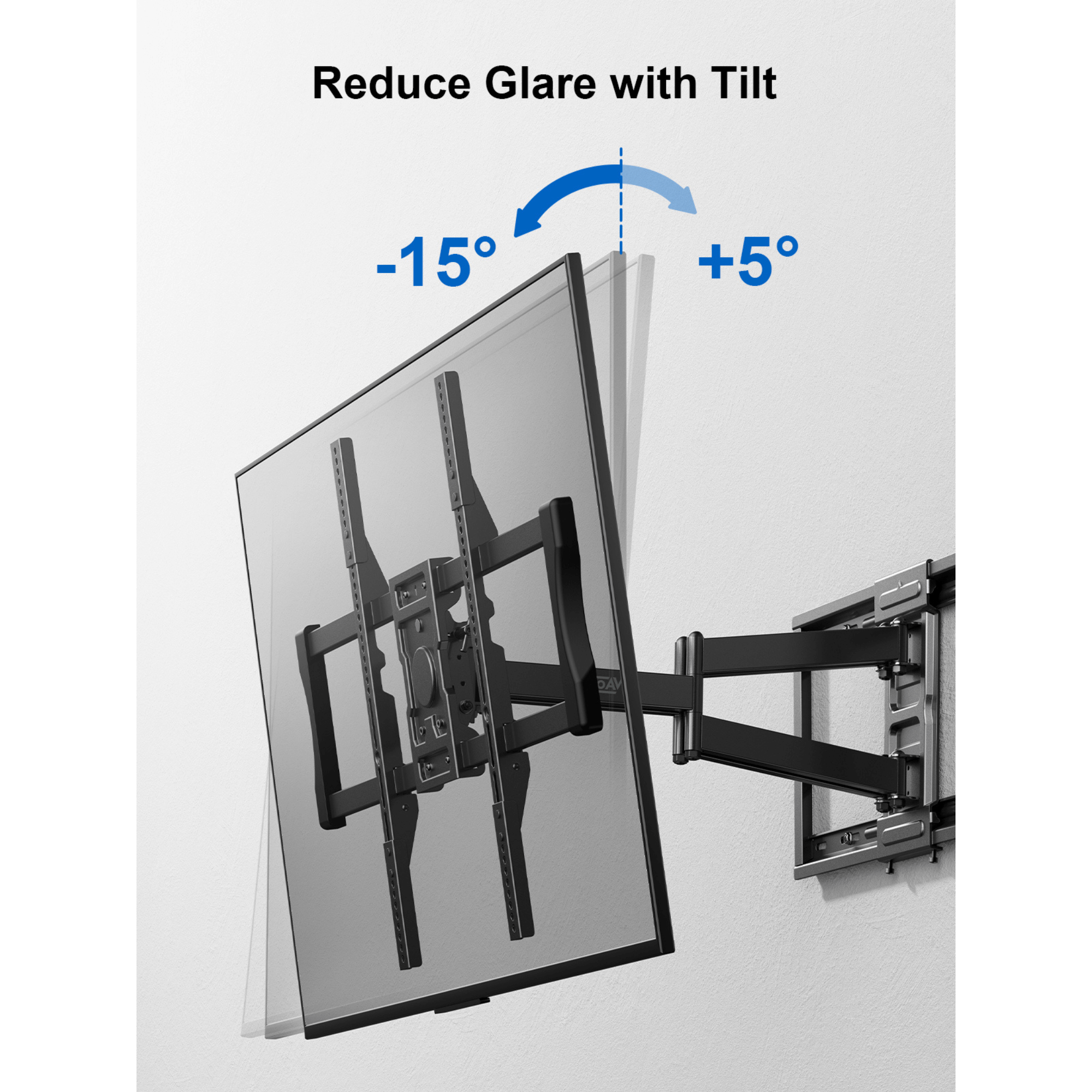 ErgoAV Motion Mount with Dual Arms for TVs 49" to 90"