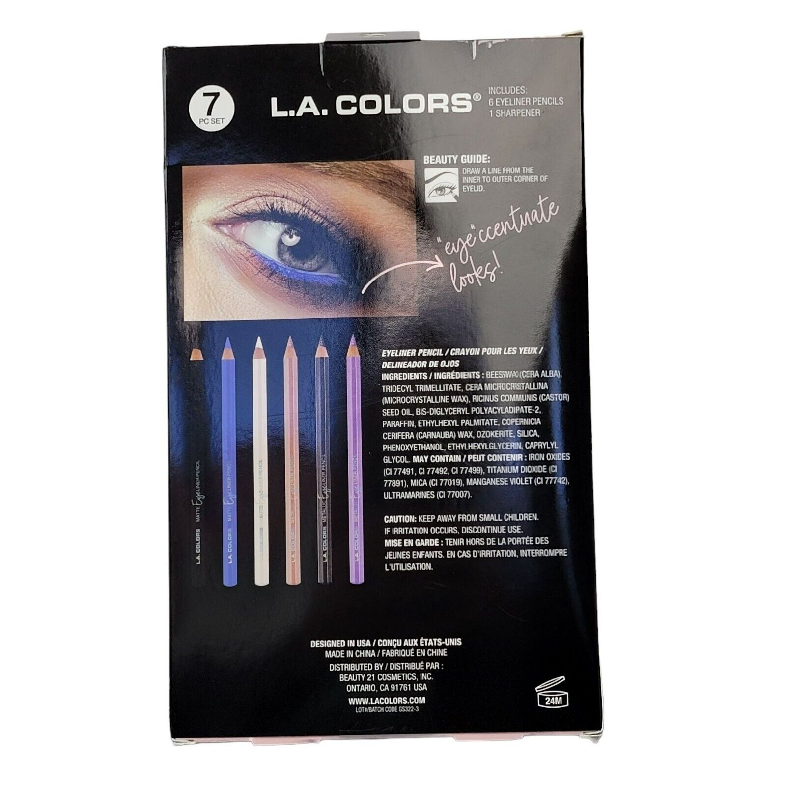 L.A. GIRL Eyeliner Accentuate Gift Set (7 Pcs)