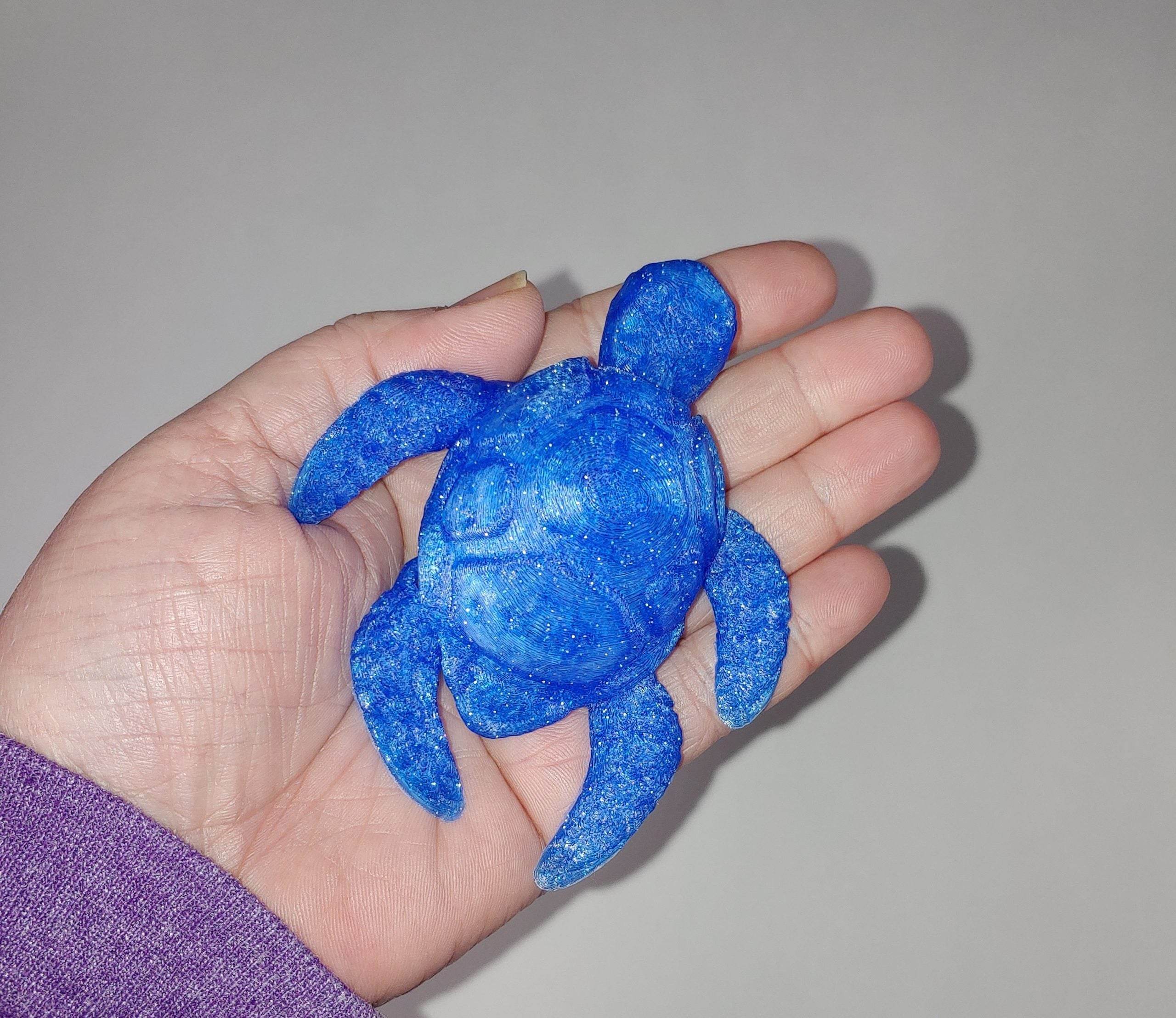 Cute Flexible 3D Printed Turtle, Multiple Color Options Available