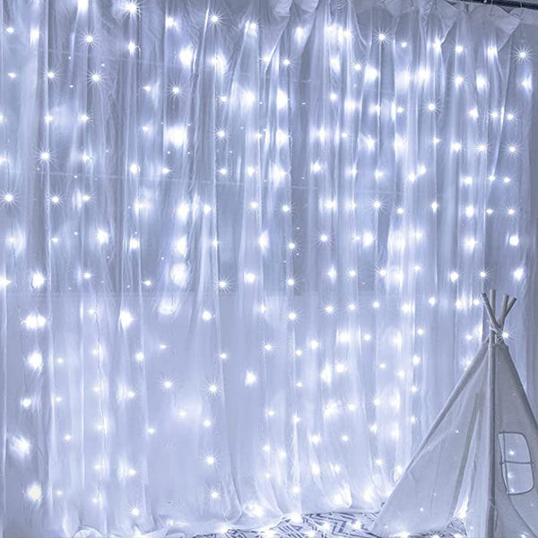 300 LED 9ftx9ft USB Fairy Curtain Fairy Light with Remote