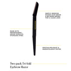 ARCHES & HALOS Two Pack Tri-Fold Brow Razor