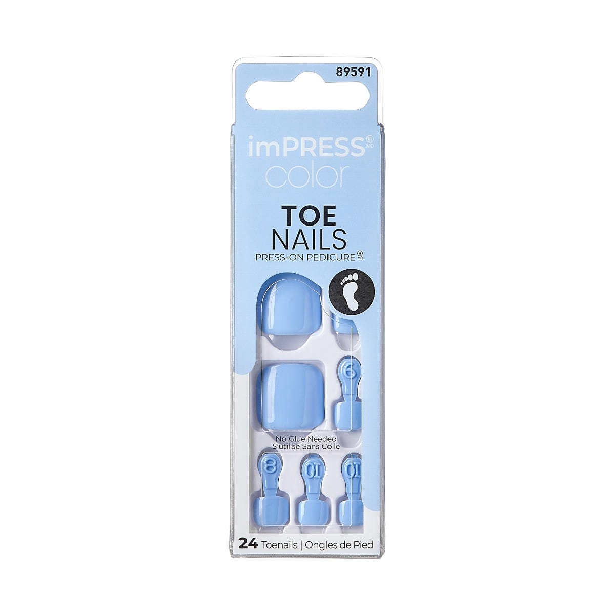 ImPRESS Color Toe Nail Press-on