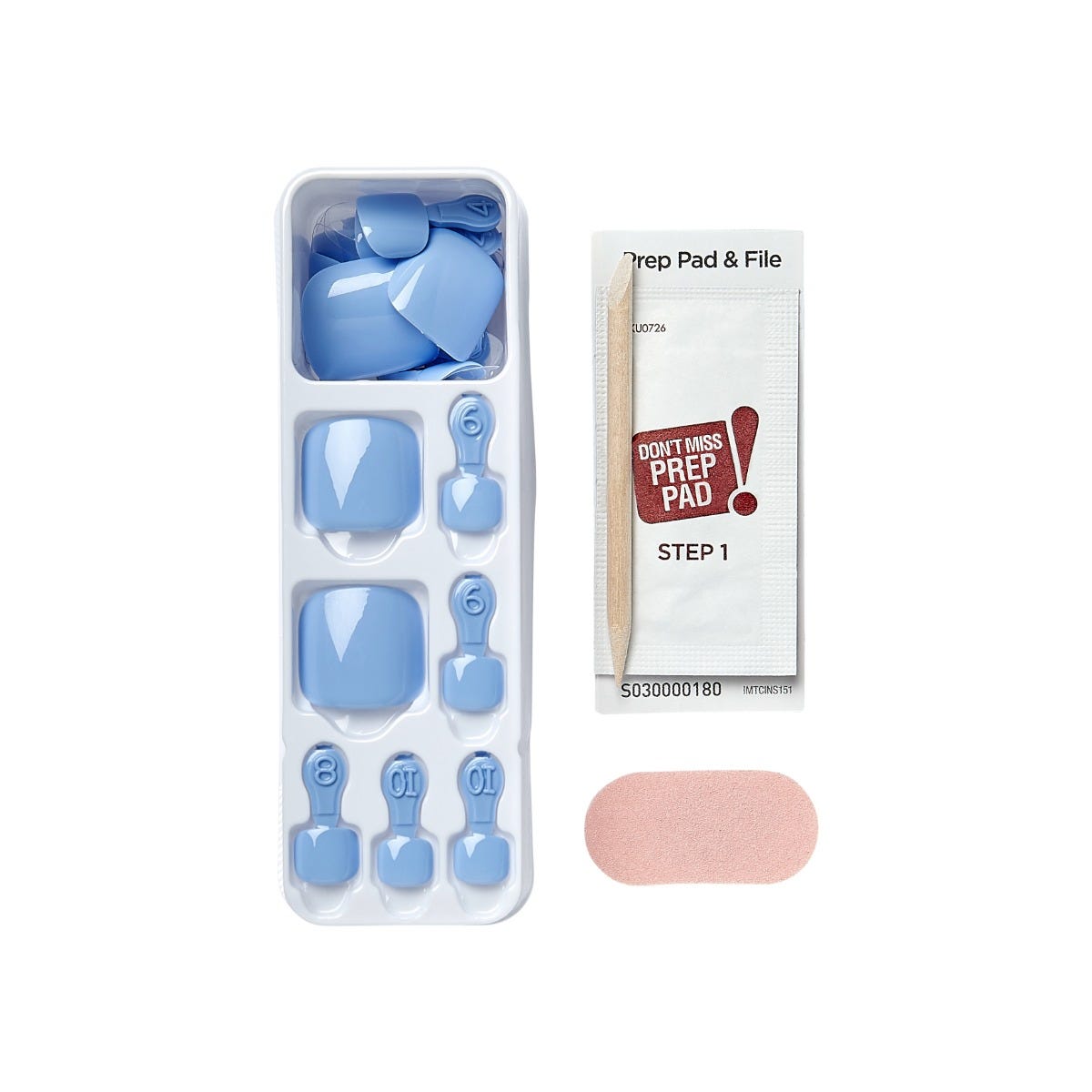 ImPRESS Color Toe Nail Press-on