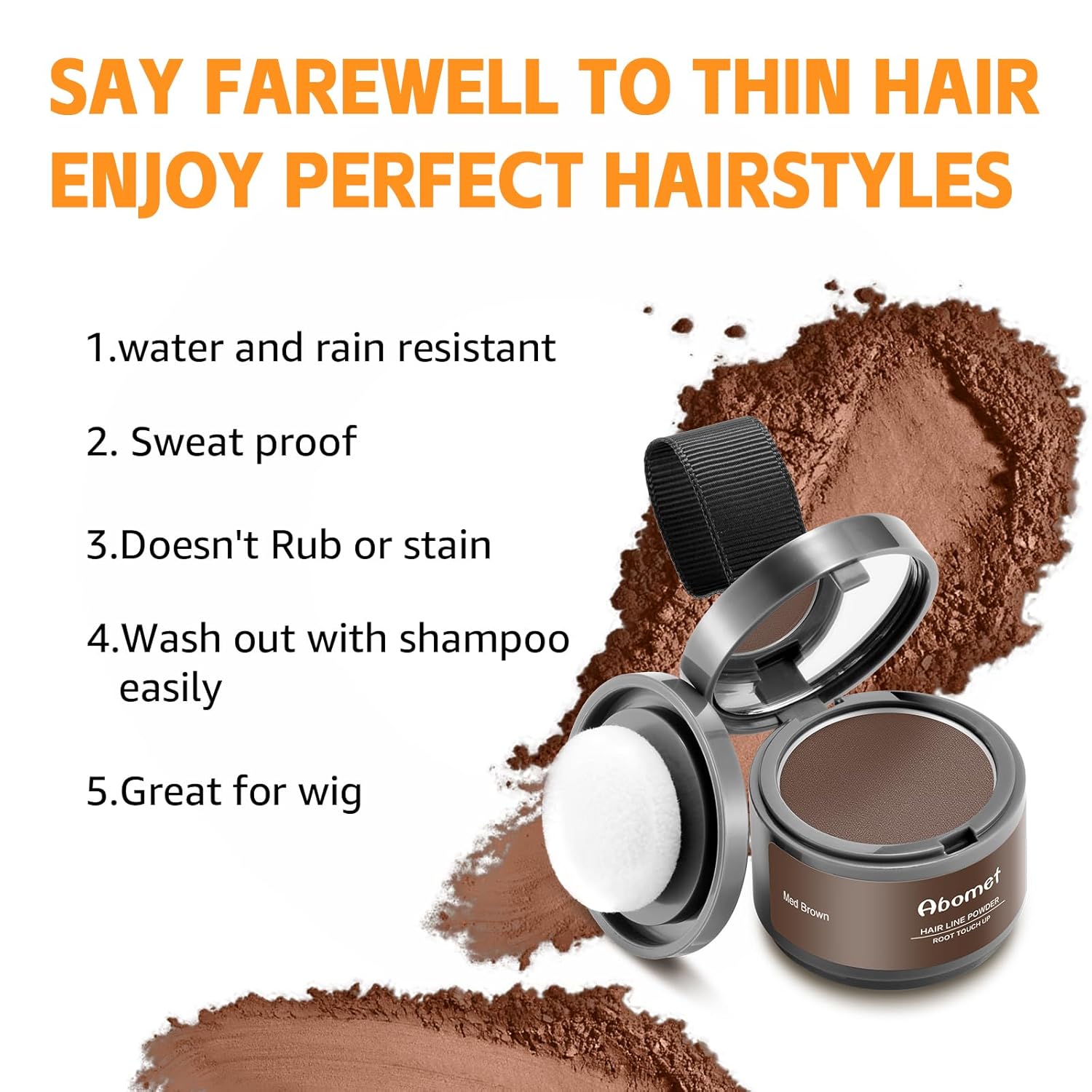 ABOMET Root Touch Up Hairline Powder