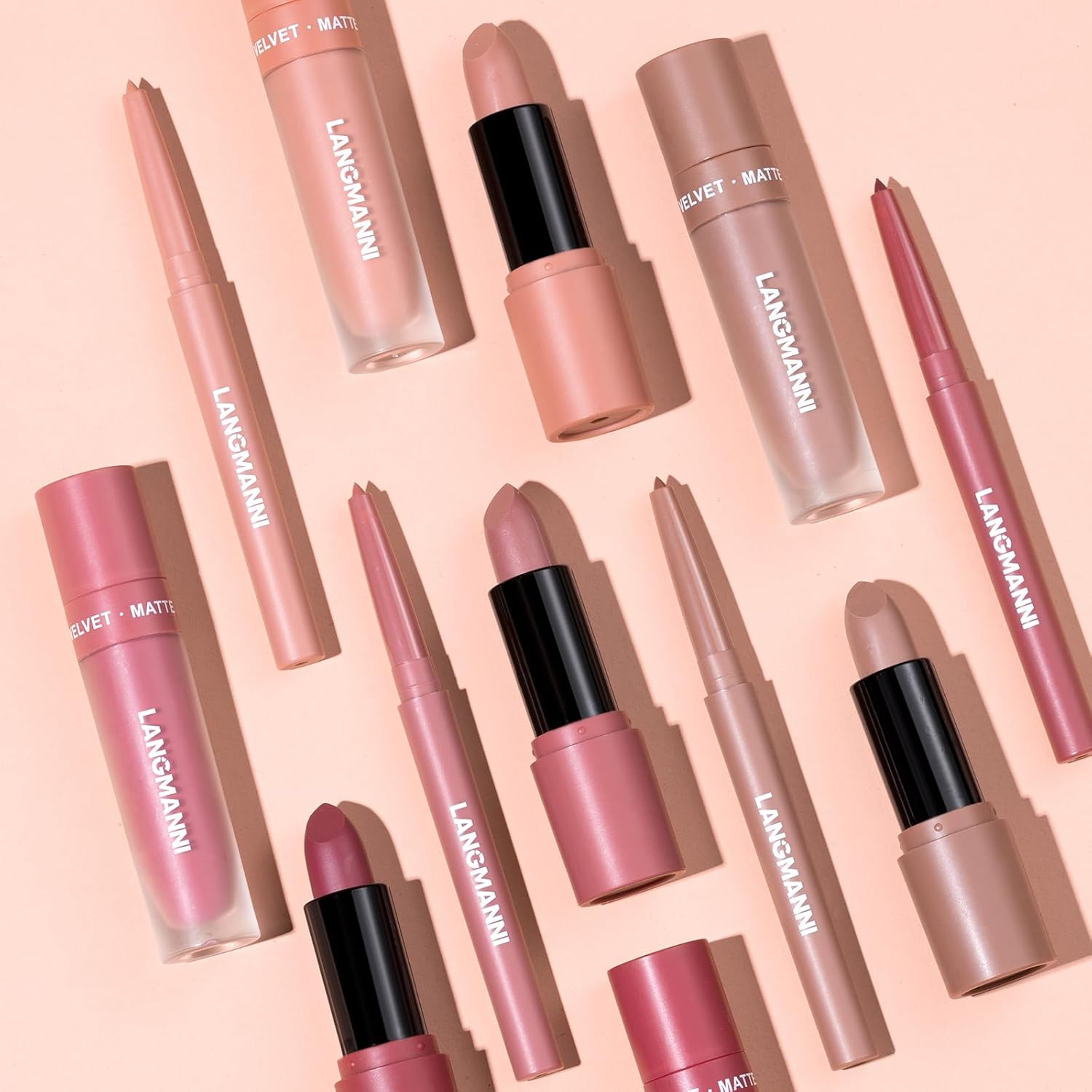 LANGMANNI 3 in 1 Matte Velvet Lip set