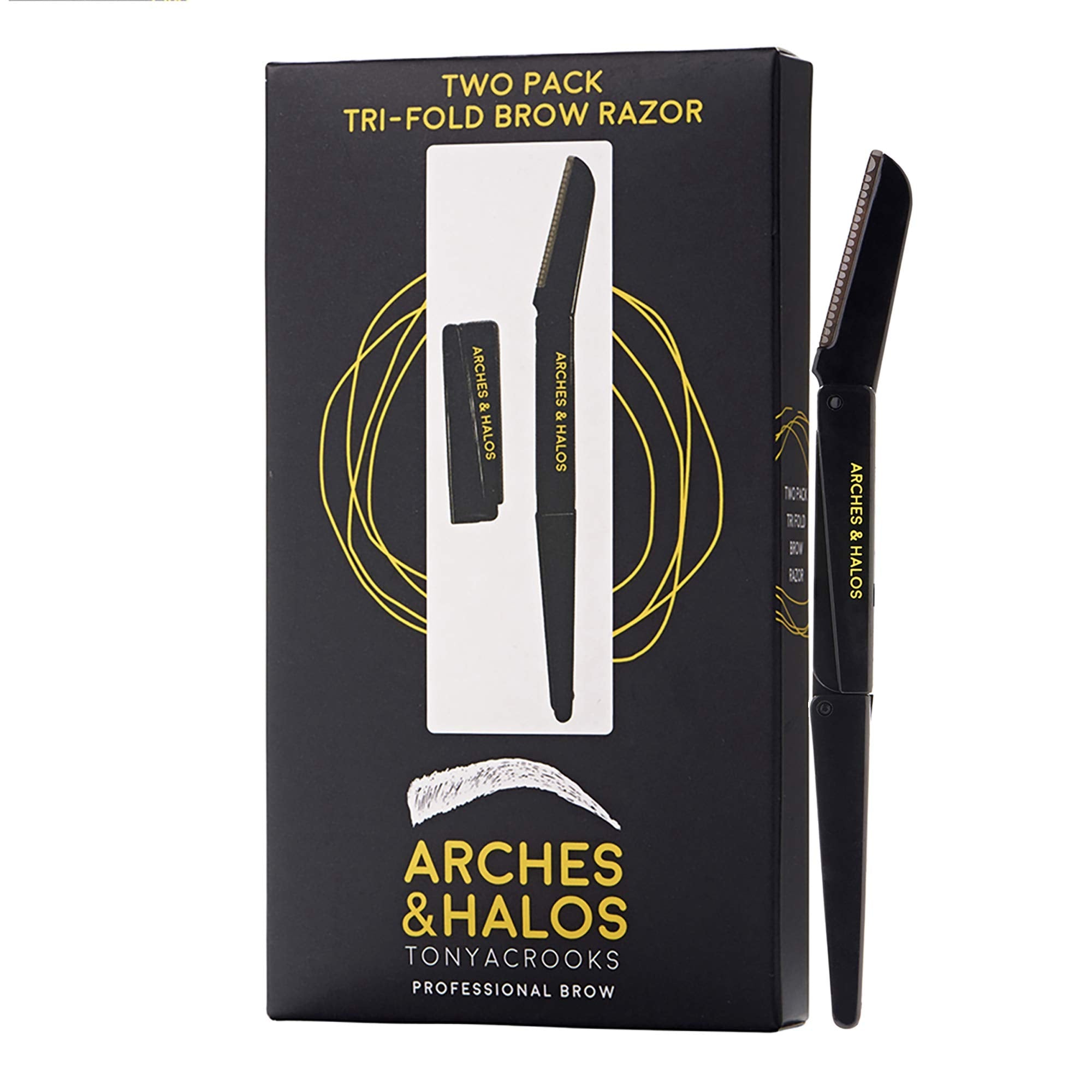ARCHES & HALOS Two Pack Tri-Fold Brow Razor