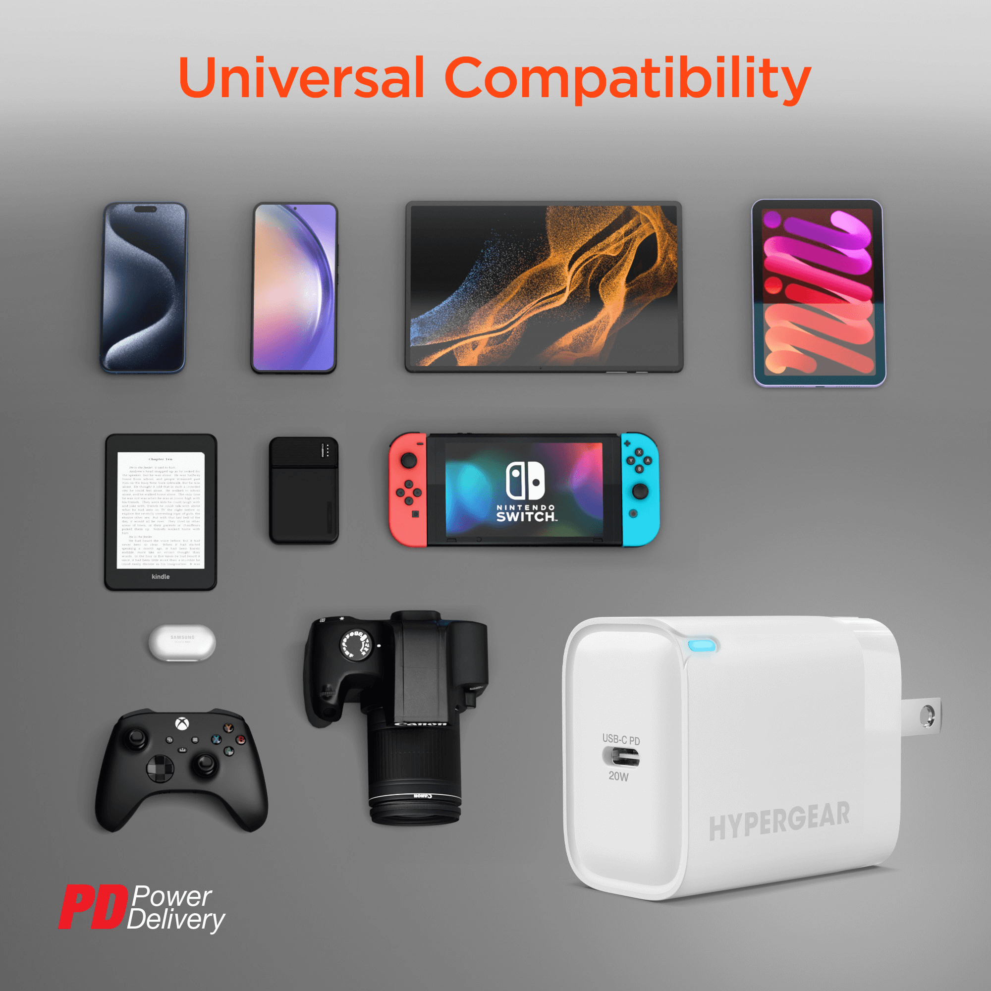 HyperGear 20W USB-C PD Wall Charger