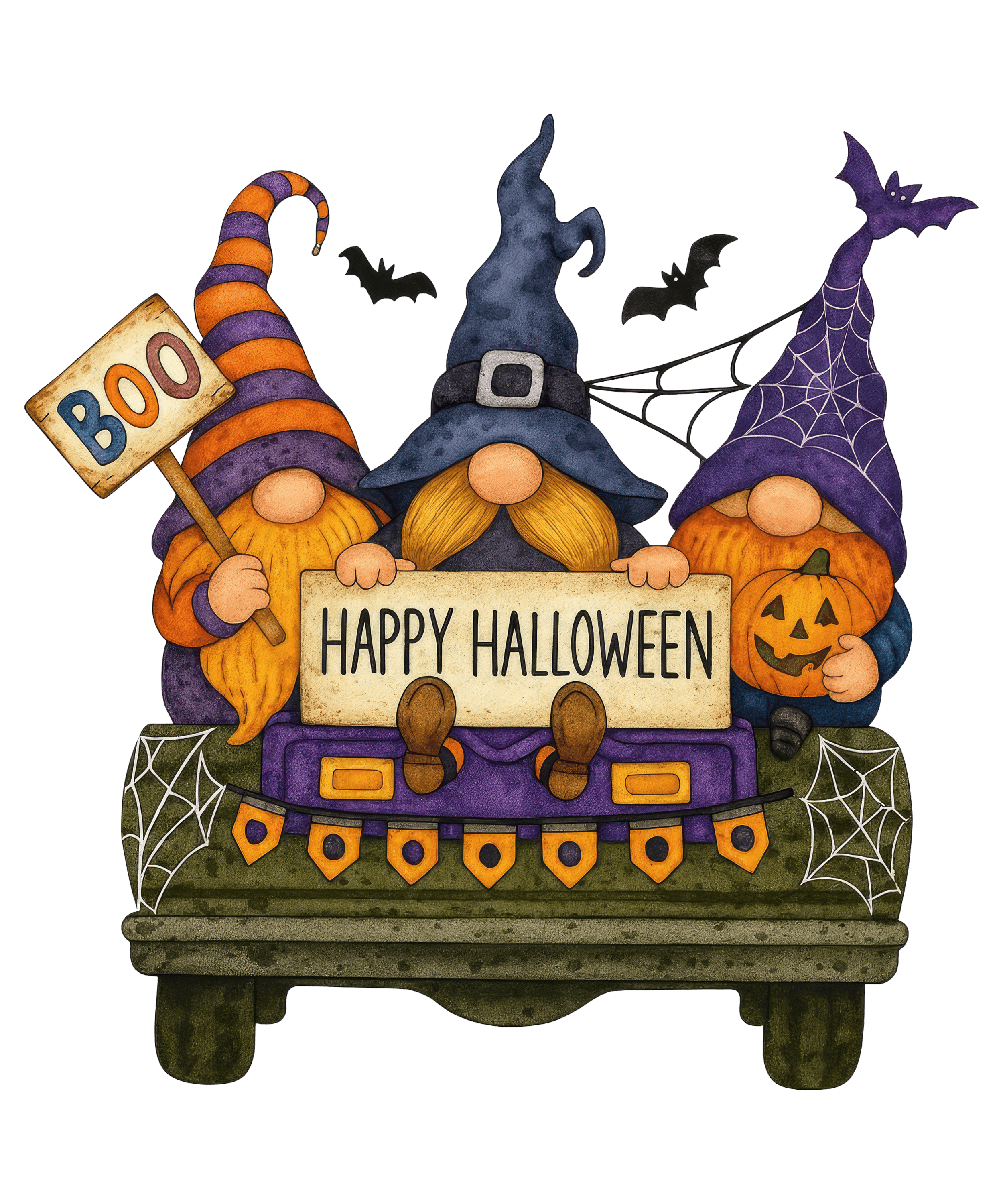 Spooky and Cute Halloween Sign (Multiple Designs and Sizes Available)