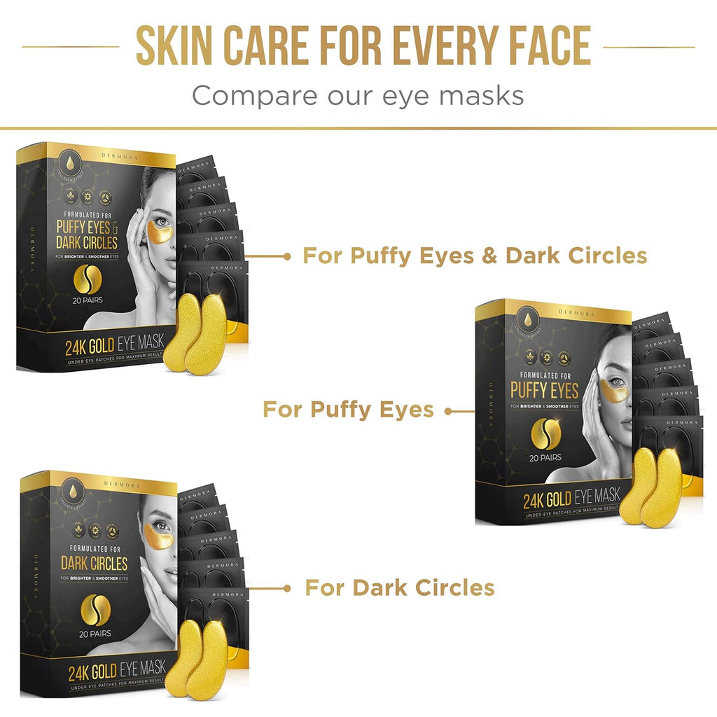 DERMORA 24K Golden Glow Under Eye Patches