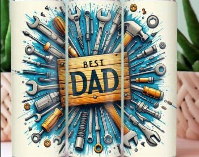 Best Dad with Tools Tumbler