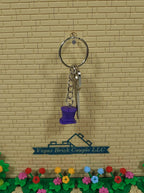 Lego® Purple Hat Key Chain